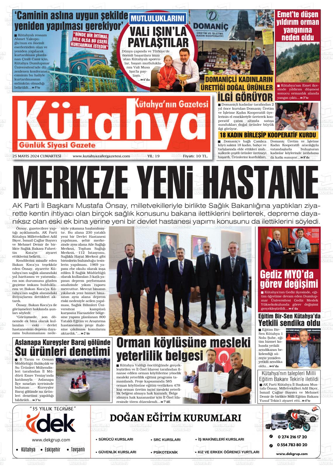 KÜTAHYA GAZETESİ Gazetesi
