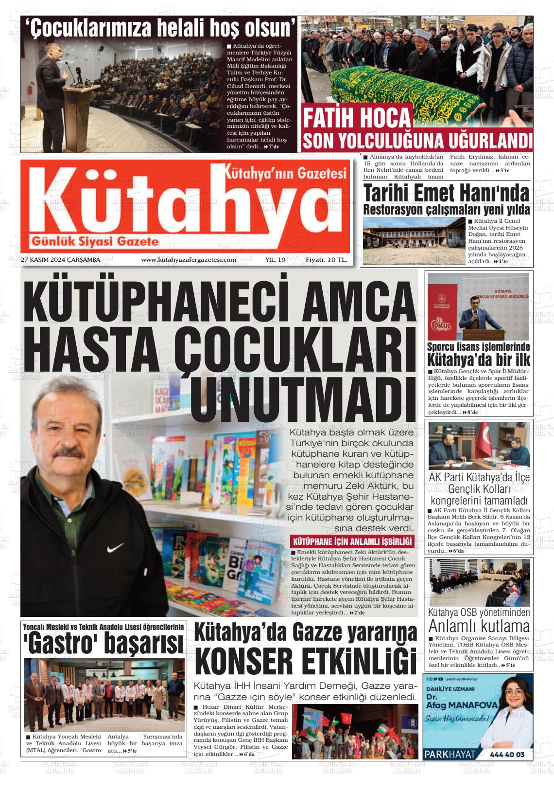 KÜTAHYA GAZETESİ Gazetesi