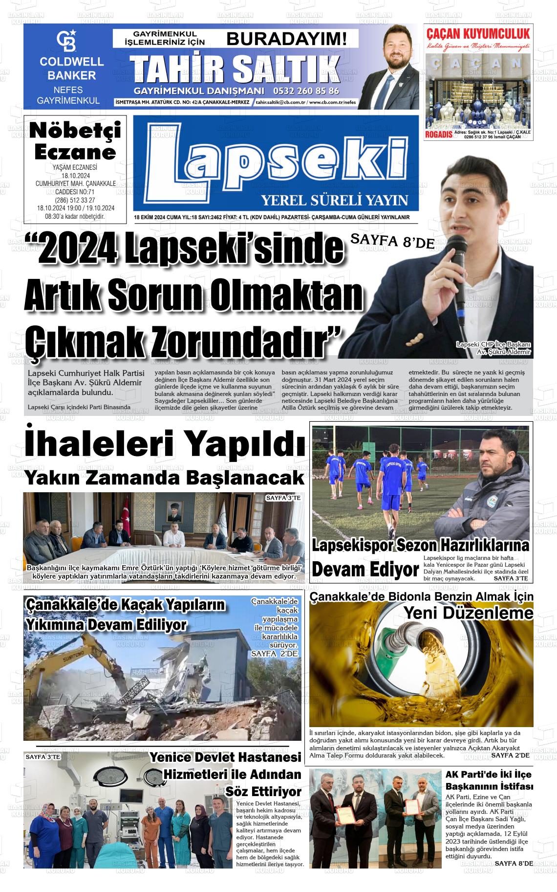 LAPSEKİ Gazetesi