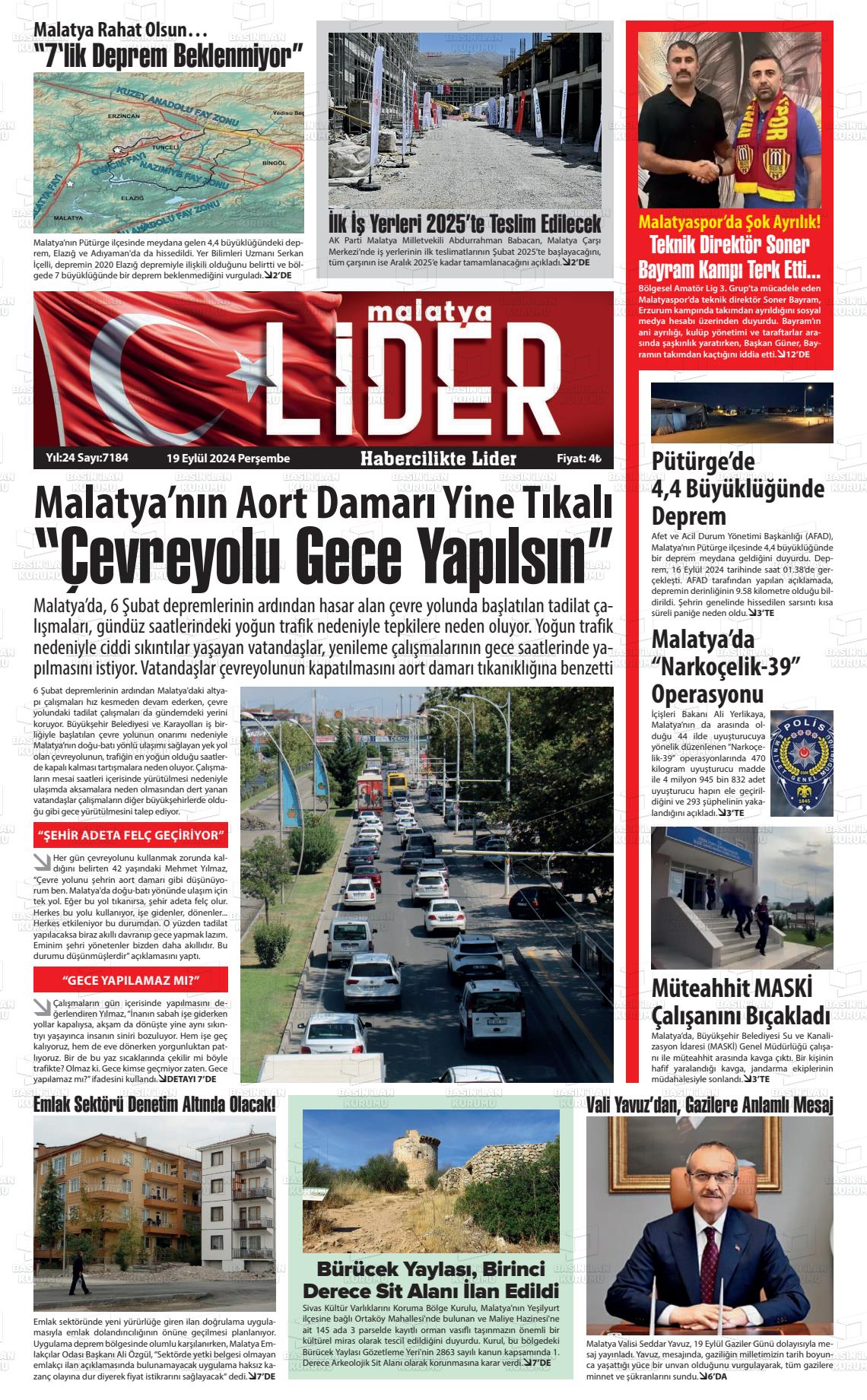 MALATYA LİDER Gazetesi