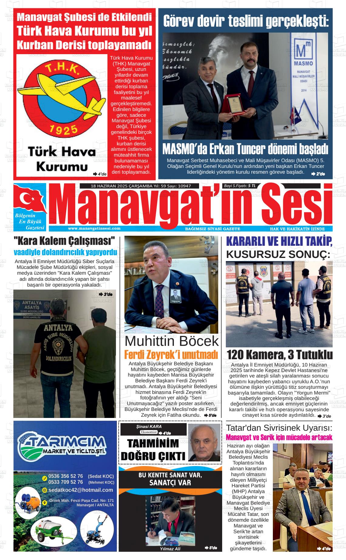 MANAVGAT'IN SESİ Gazetesi