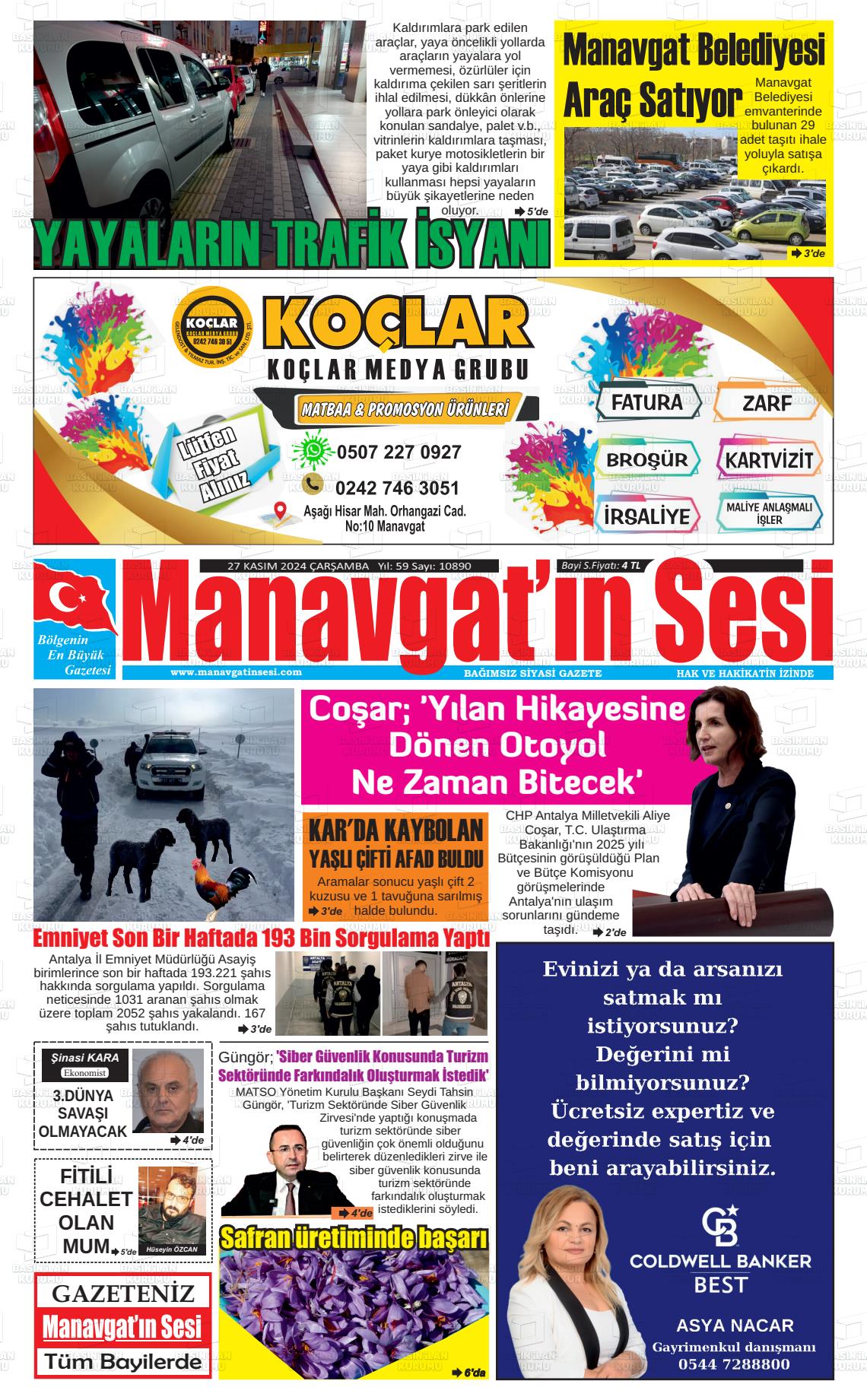 MANAVGAT'IN SESİ Gazetesi