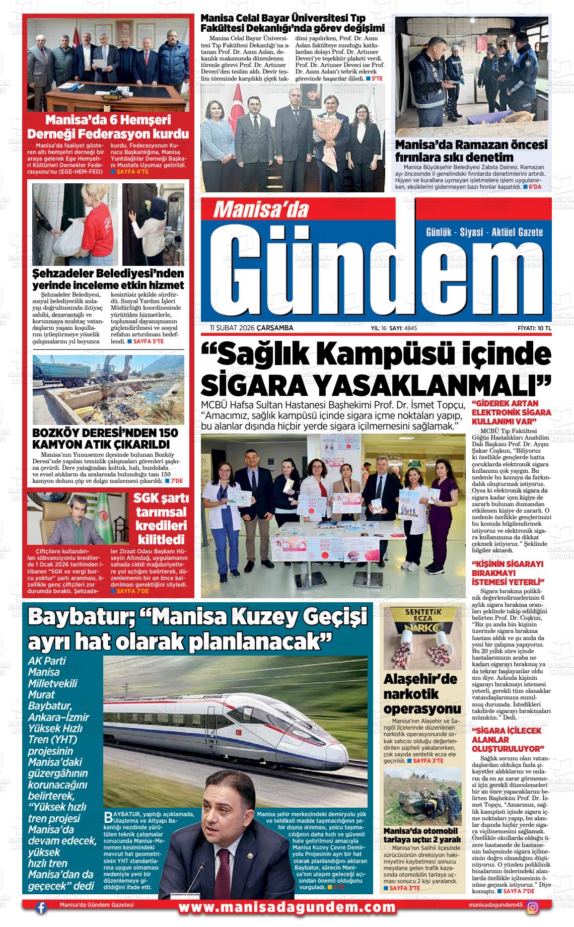 MANİSA'DA GÜNDEM Gazetesi