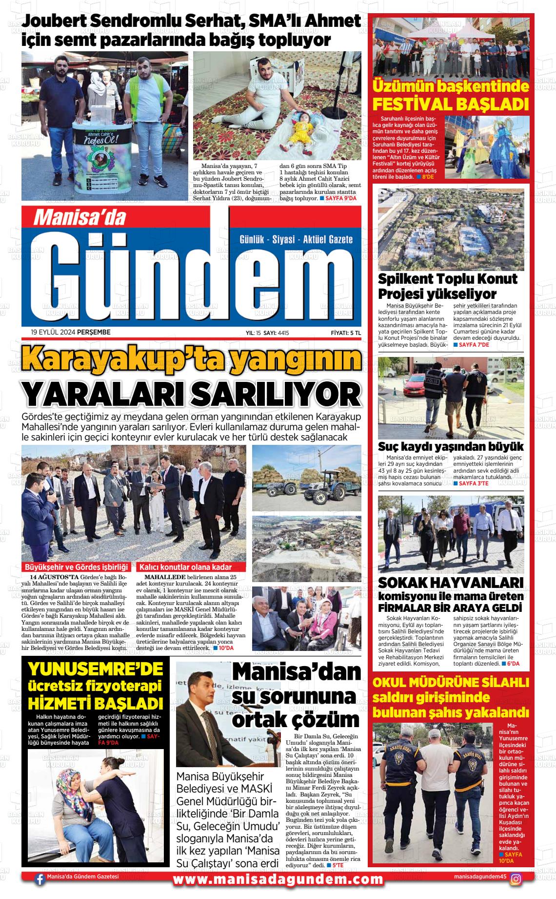 MANİSA'DA GÜNDEM Gazetesi