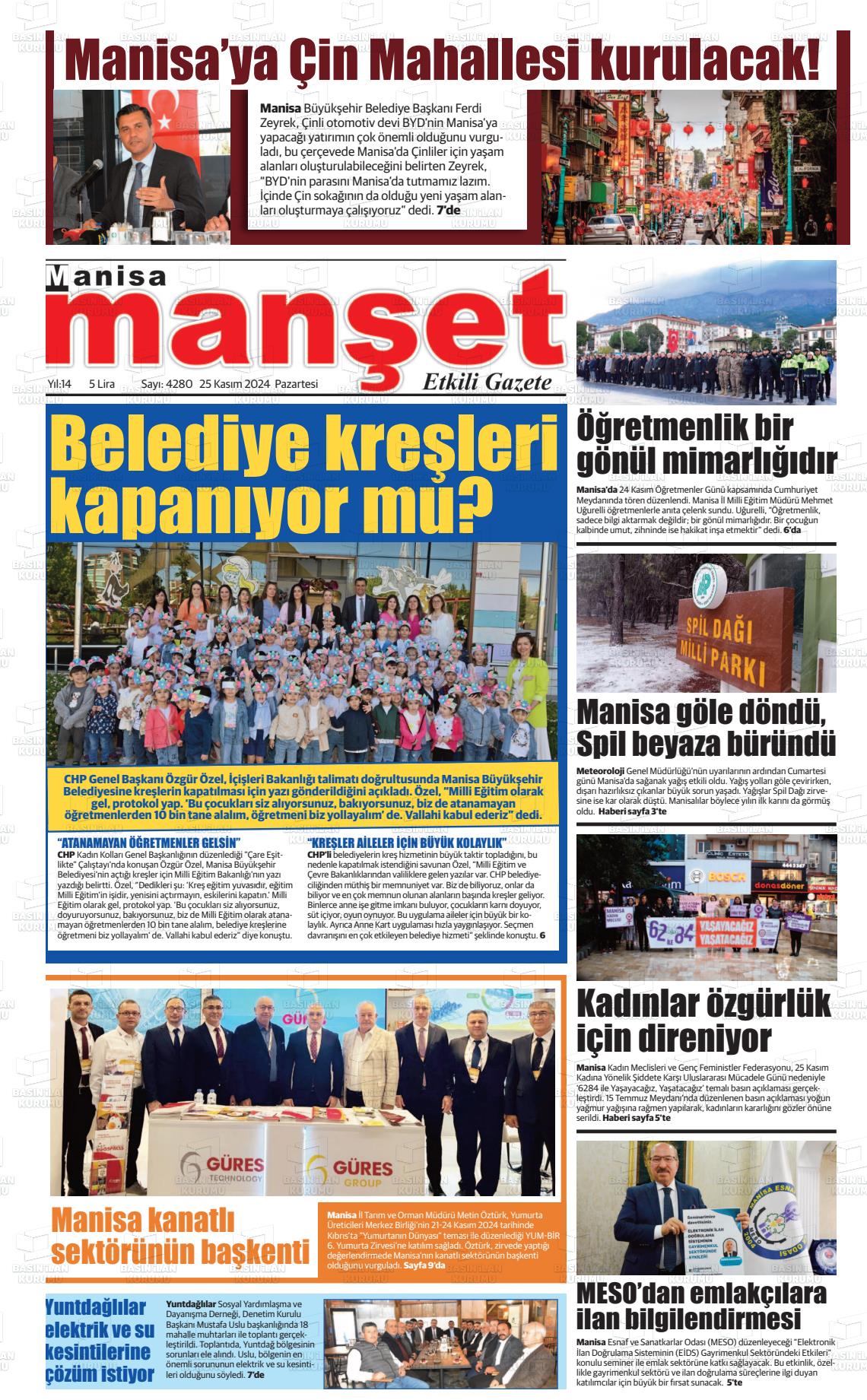 MANİSA MANŞET Gazetesi