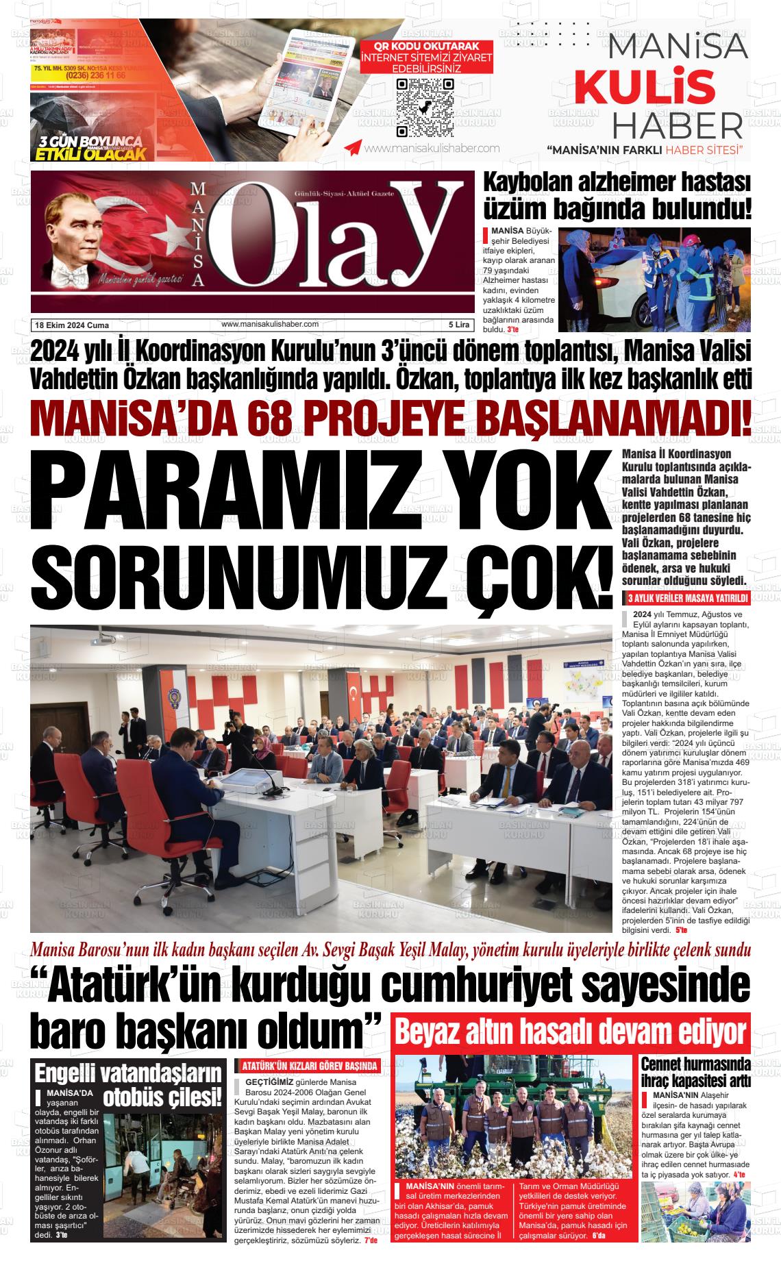 MANİSA OLAY Gazetesi