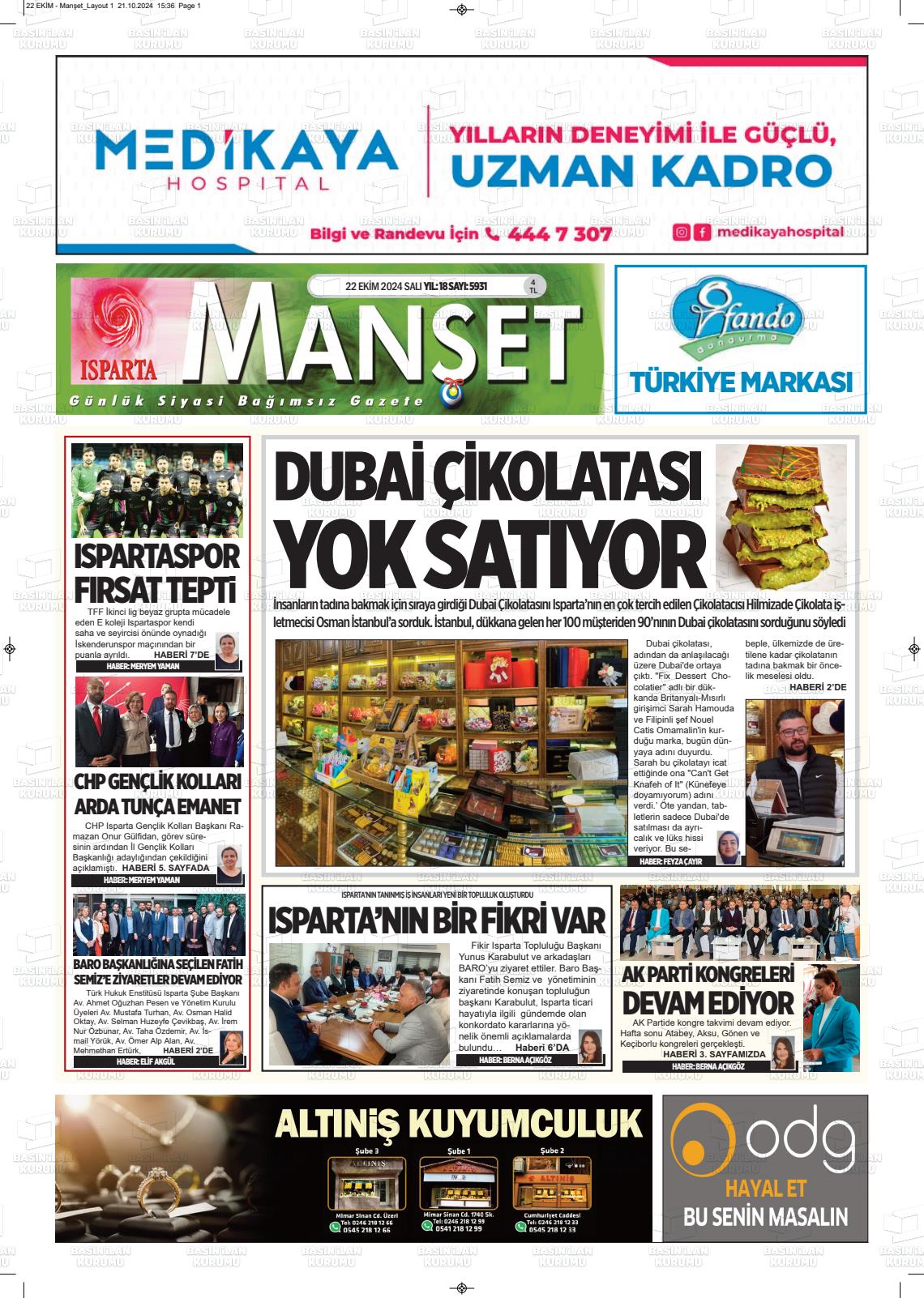 MANŞET Gazetesi