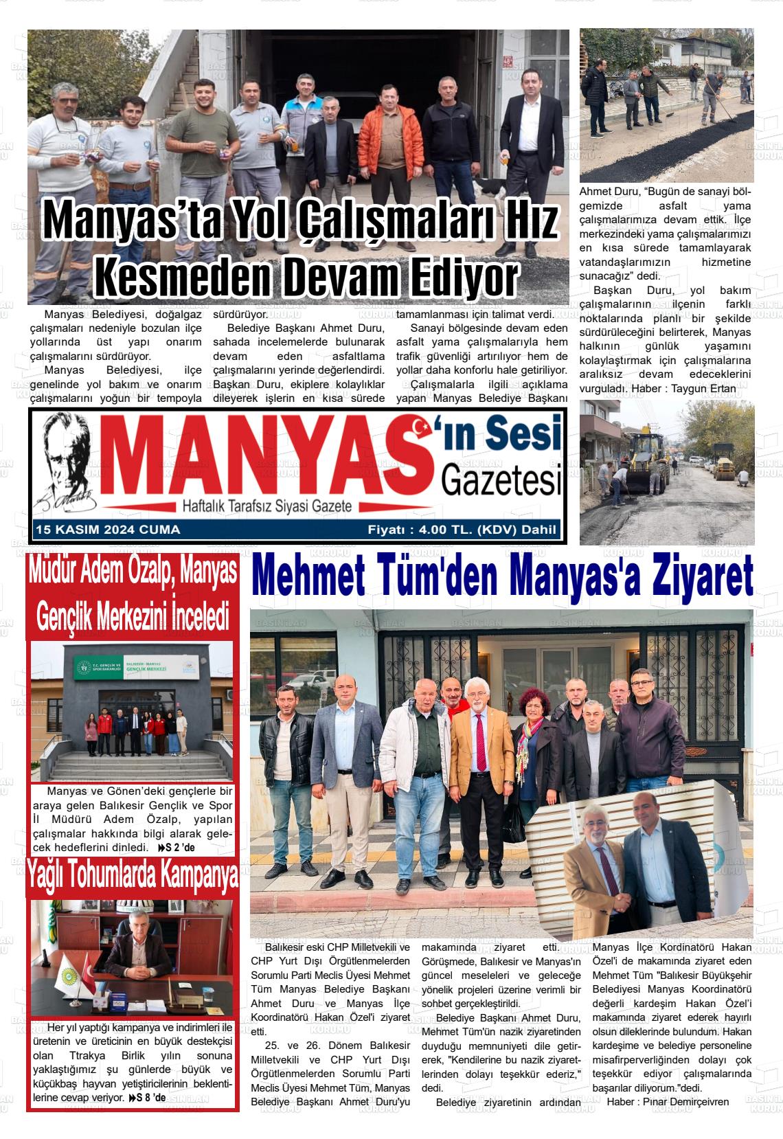 MANYAS'IN SESİ Gazetesi