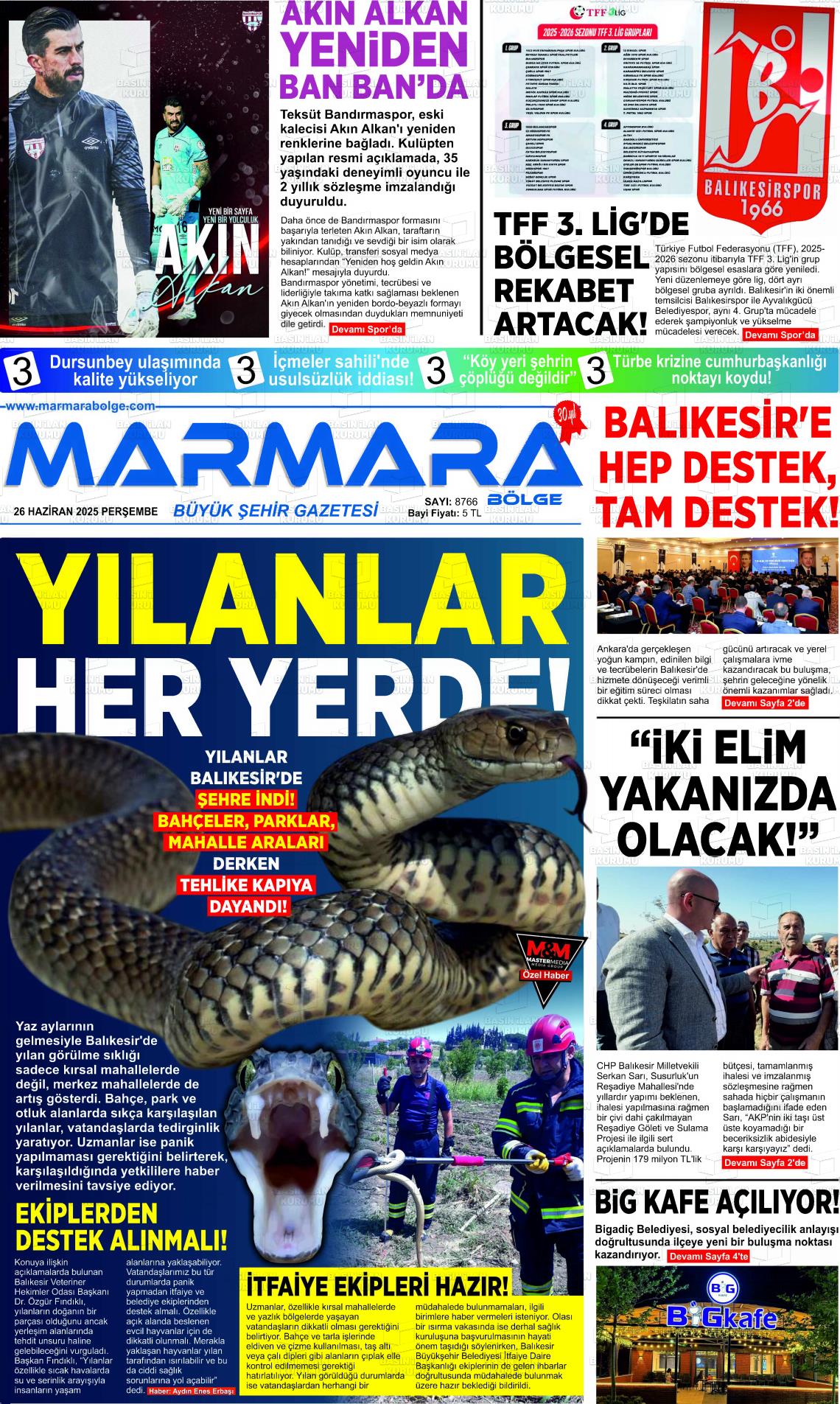 MARMARA BÖLGE Gazetesi