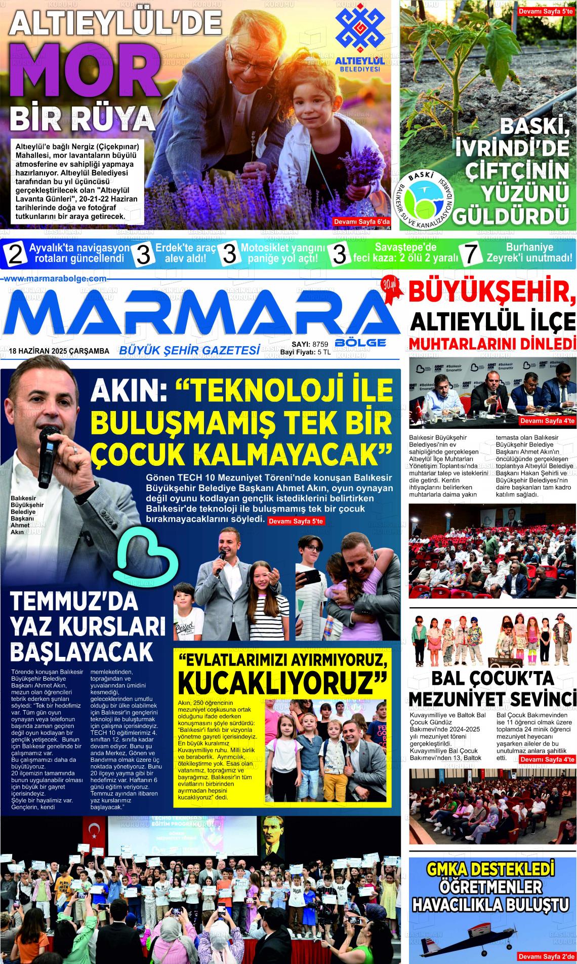 MARMARA BÖLGE Gazetesi