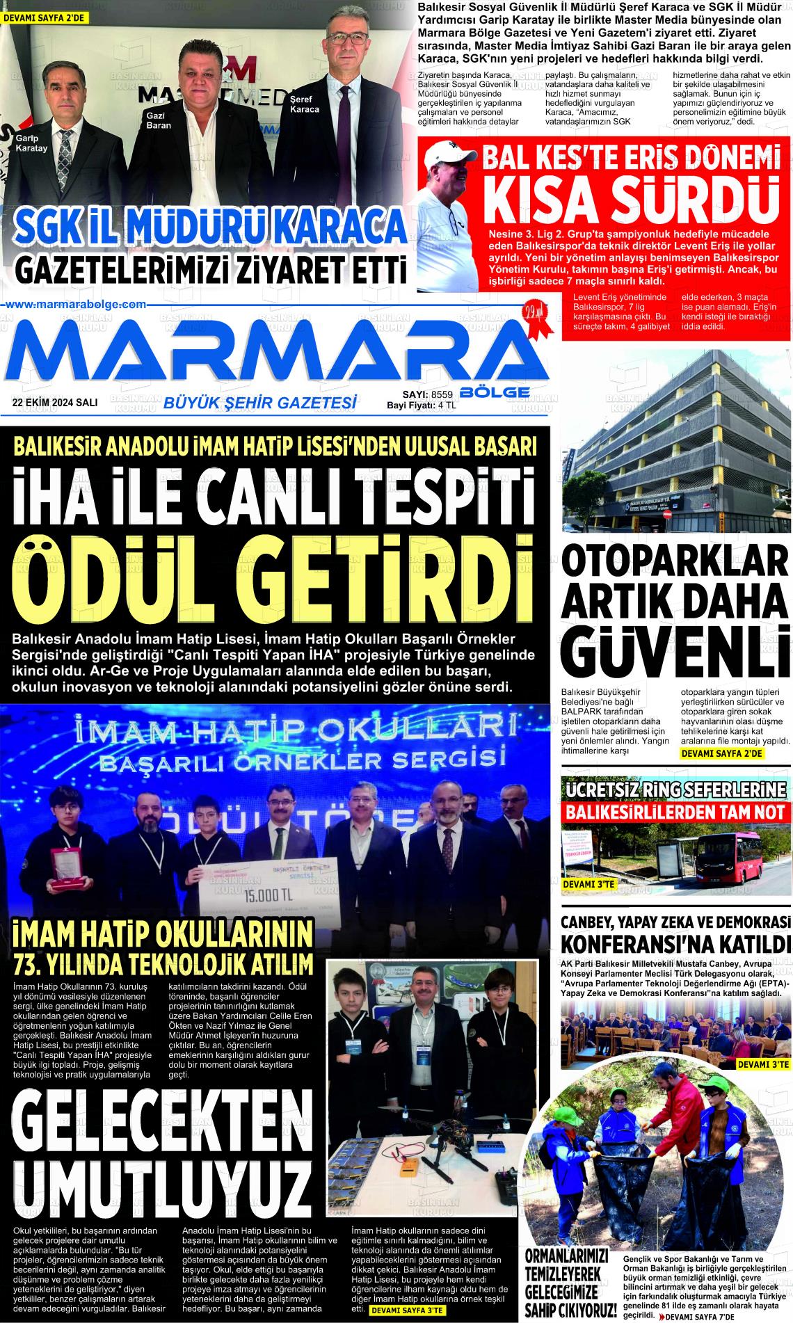 MARMARA BÖLGE Gazetesi