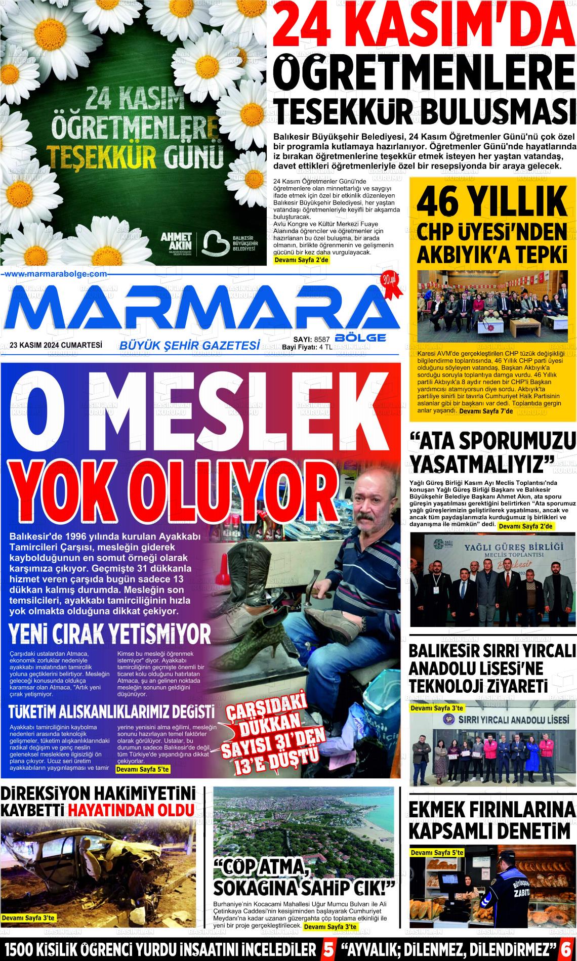 MARMARA BÖLGE Gazetesi