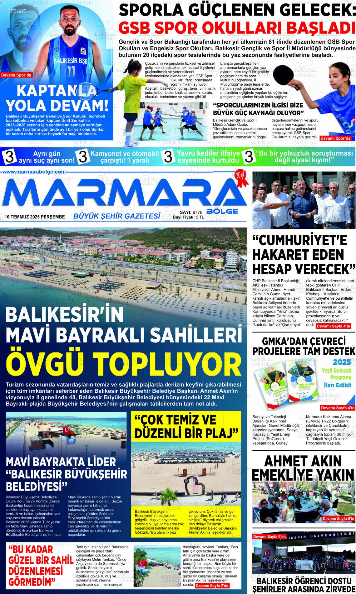 MARMARA BÖLGE Gazetesi