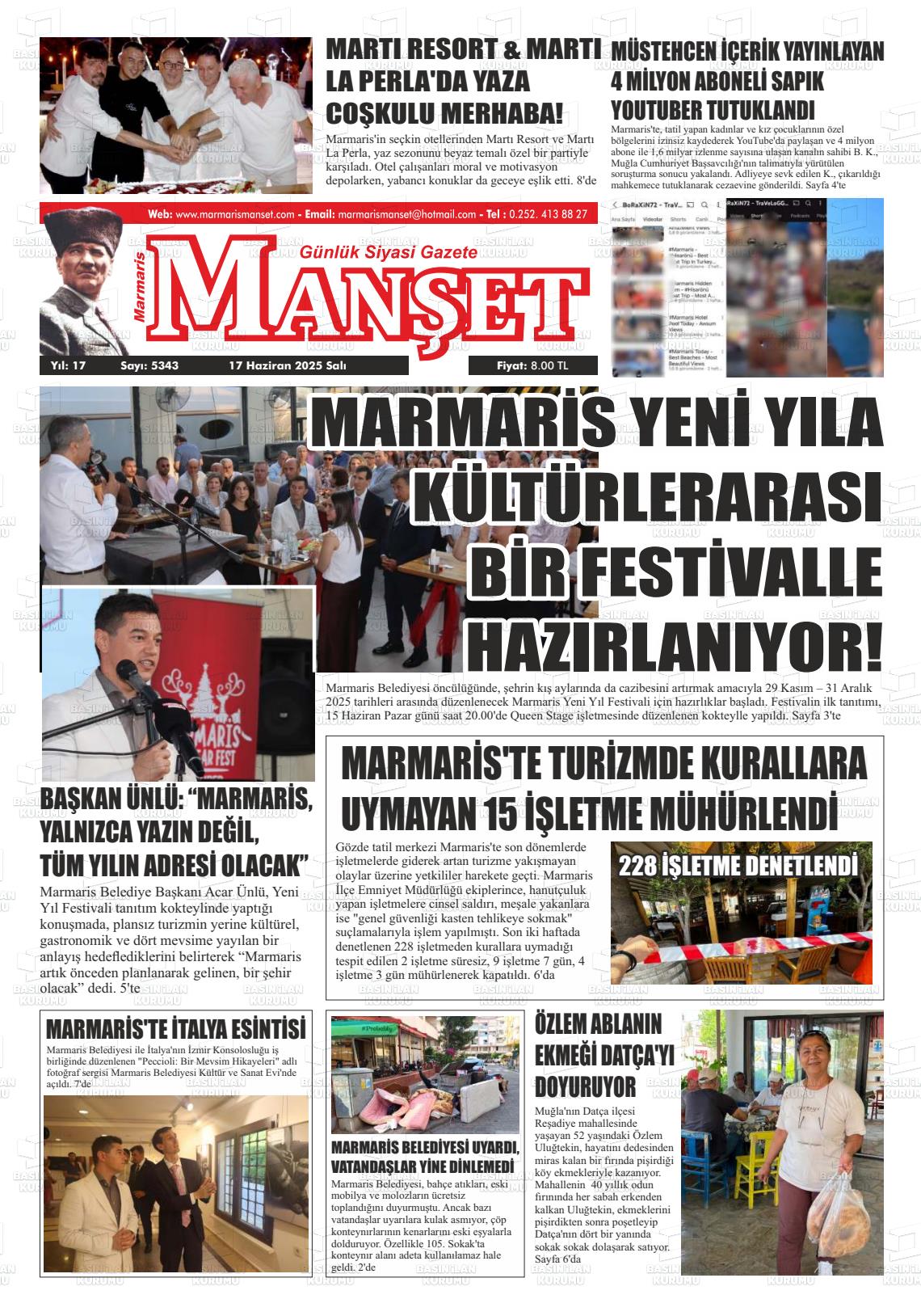 MARMARİS MANŞET Gazetesi