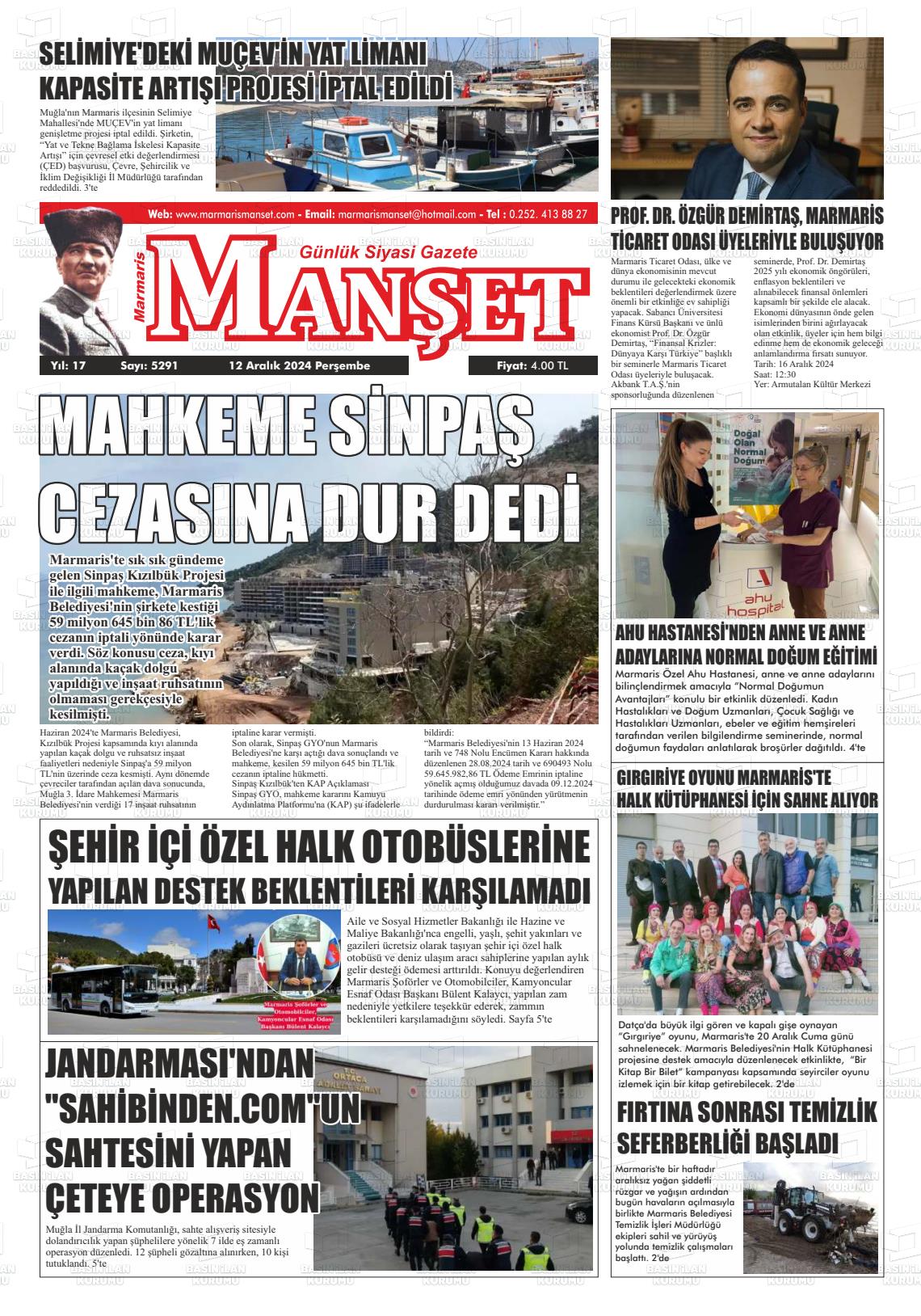 MARMARİS MANŞET Gazetesi