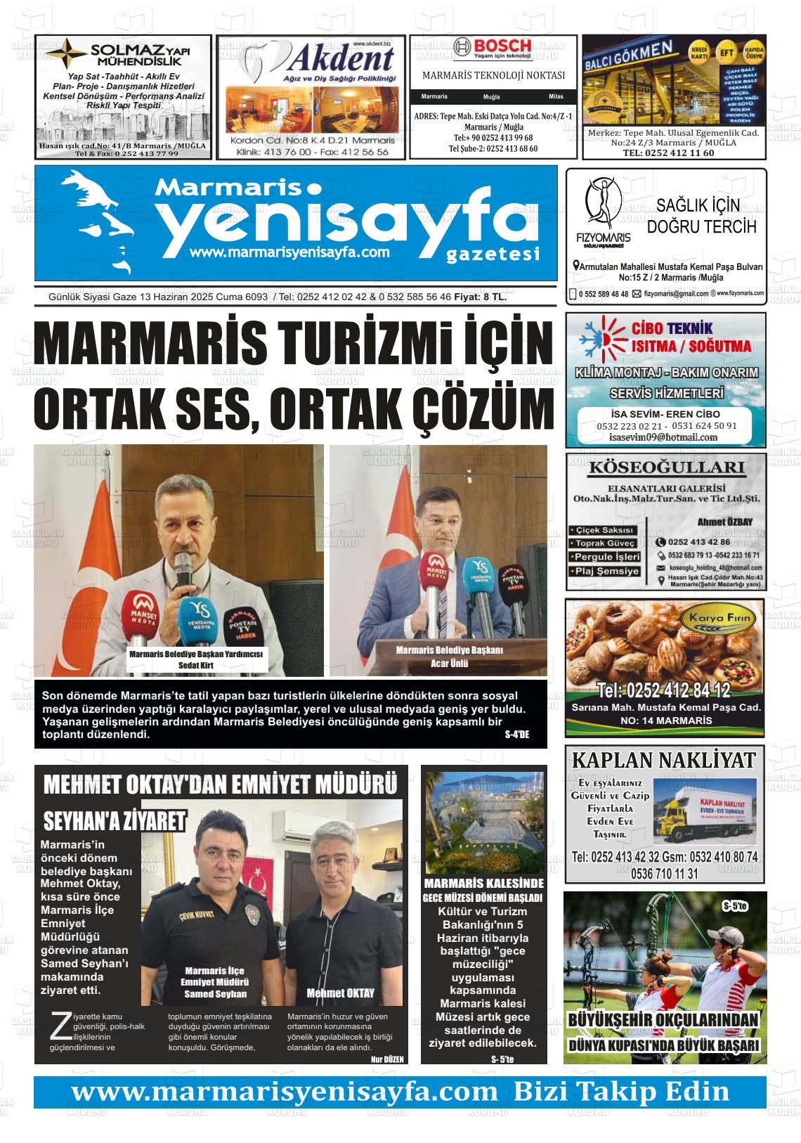 MARMARİS YENİSAYFA Gazetesi