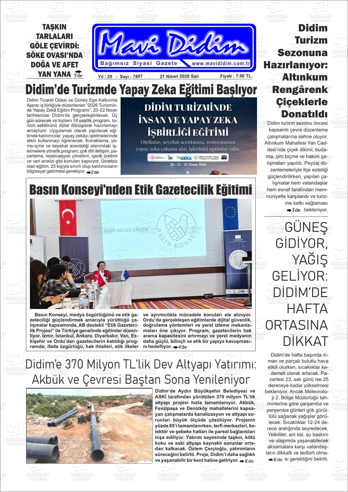 MAVİ DİDİM Gazetesi