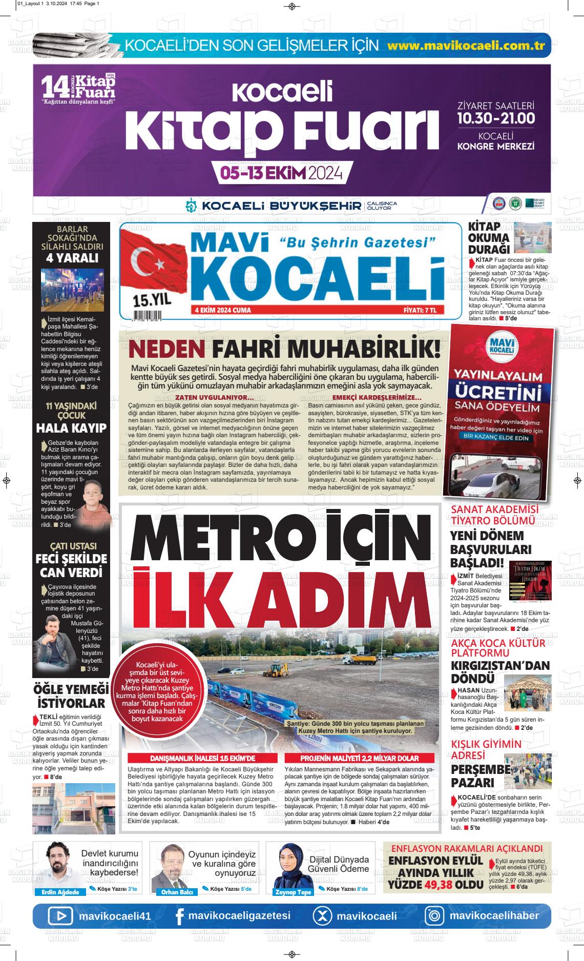 MAVİ KOCAELİ Gazetesi