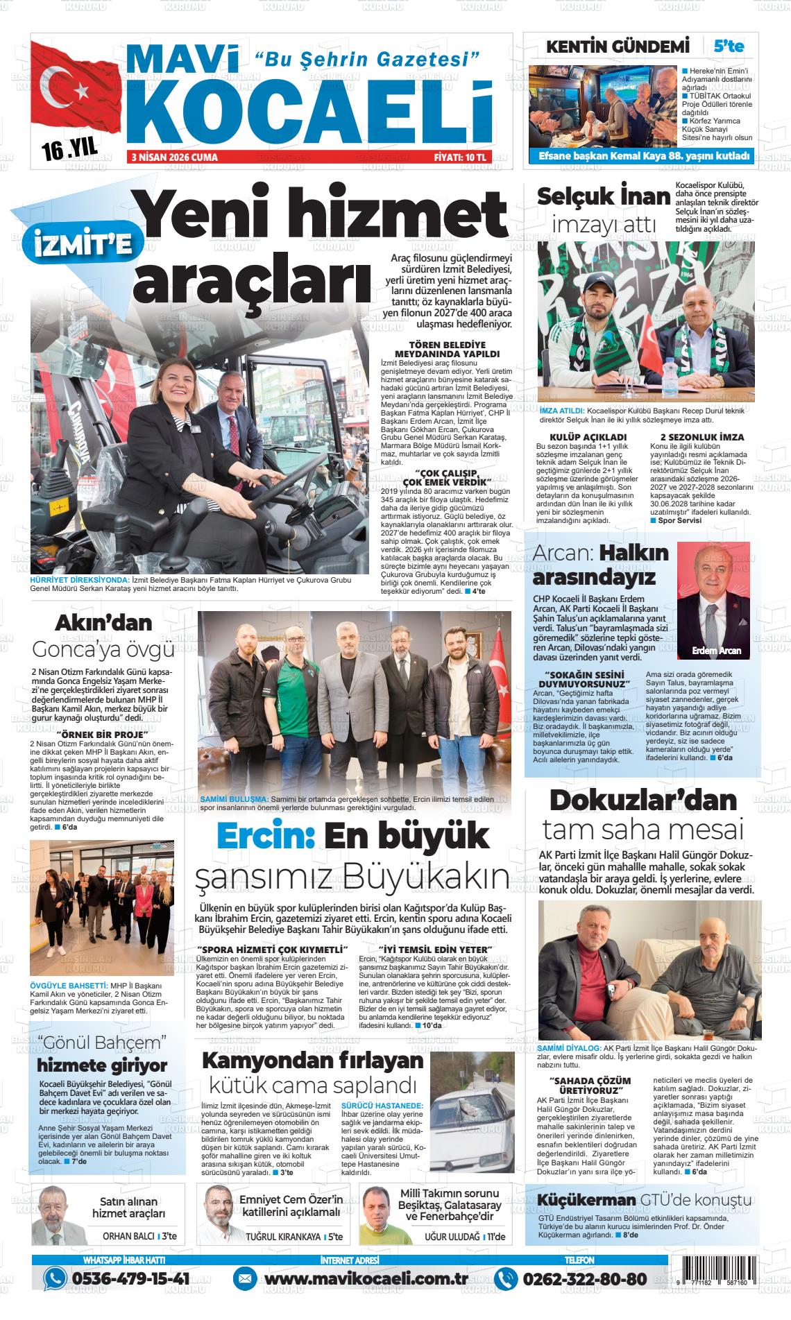 MAVİ KOCAELİ Gazetesi