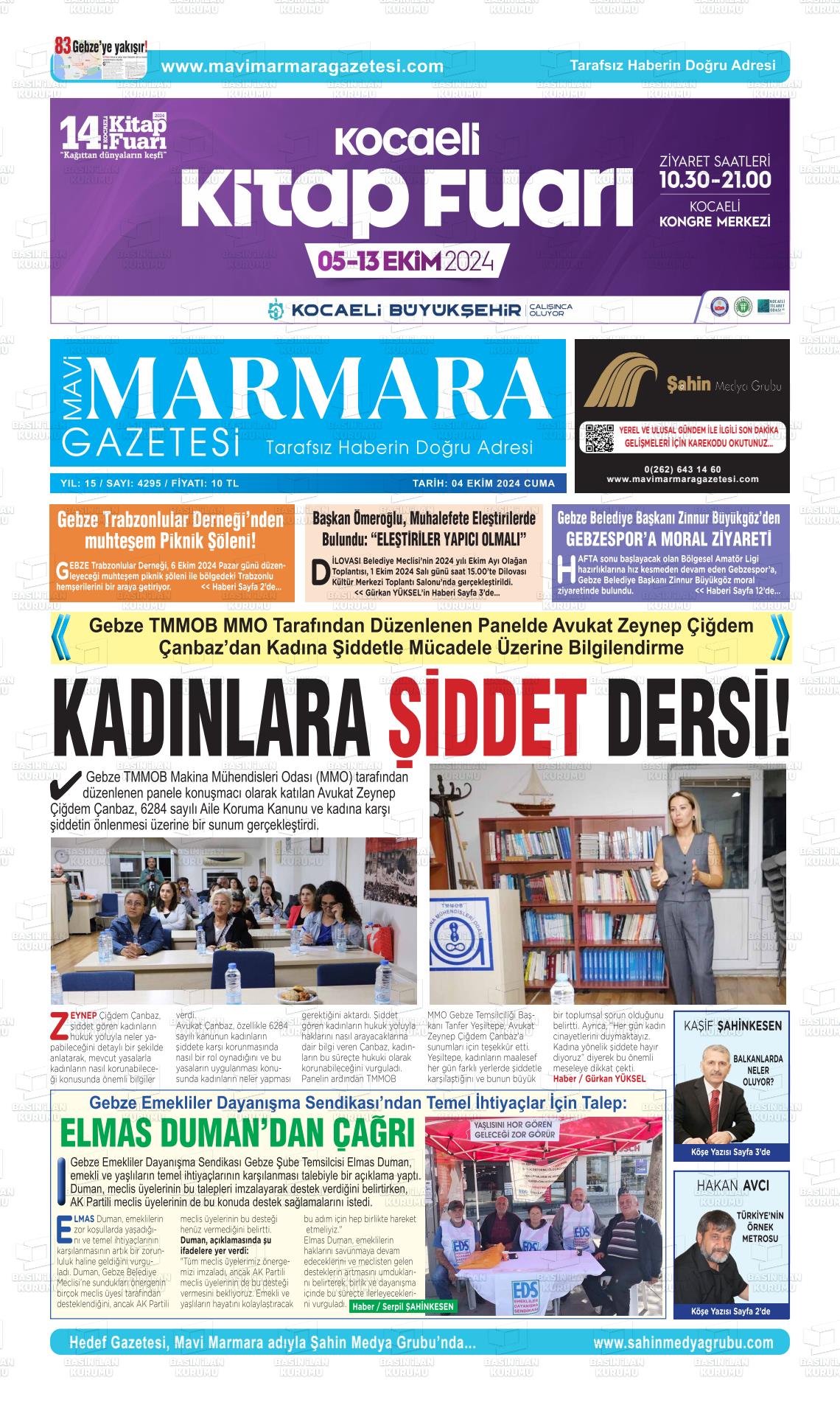 MAVİ MARMARA Gazetesi