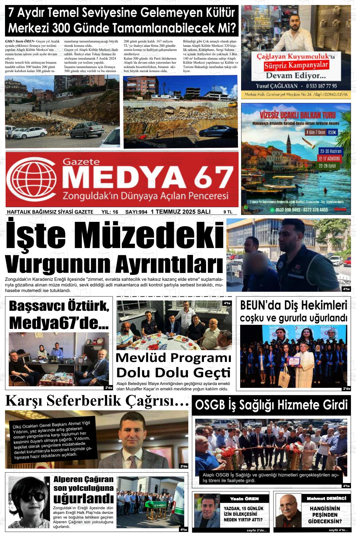 MEDYA 67 Gazetesi