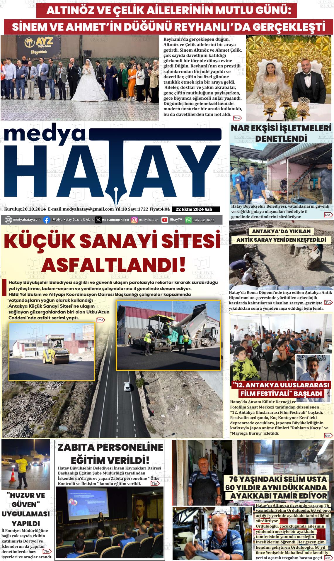 MEDYA HATAY Gazetesi