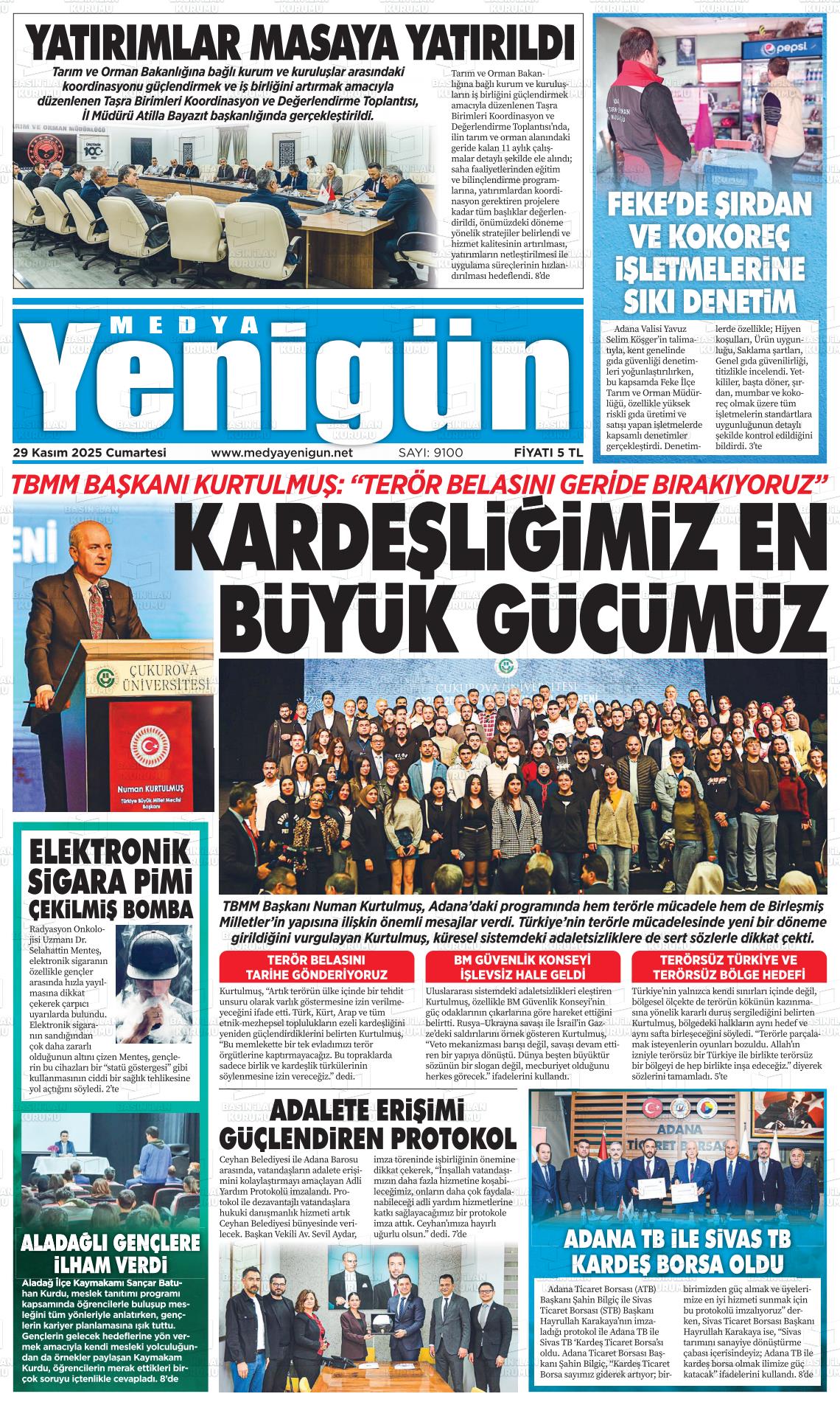 MEDYA YENİGÜN Gazetesi