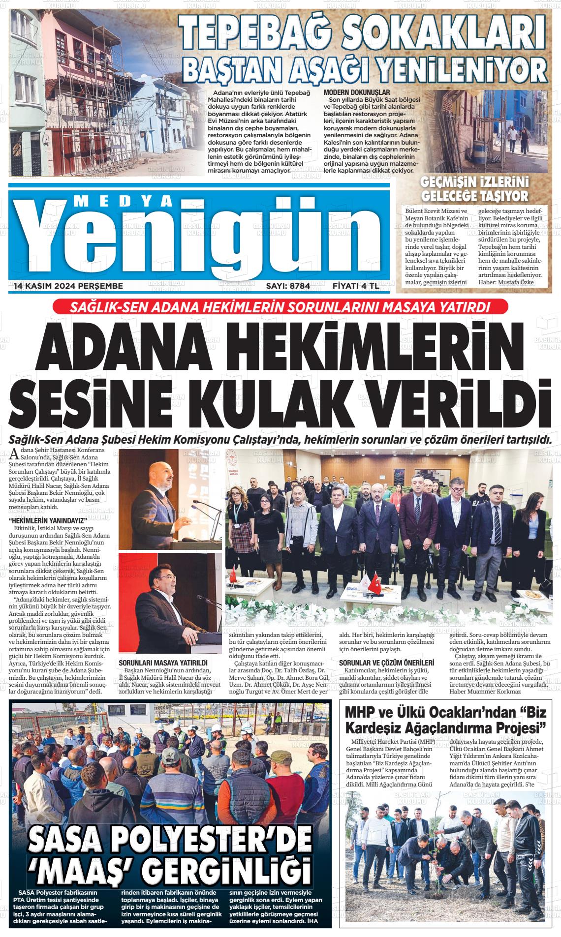 MEDYA YENİGÜN Gazetesi