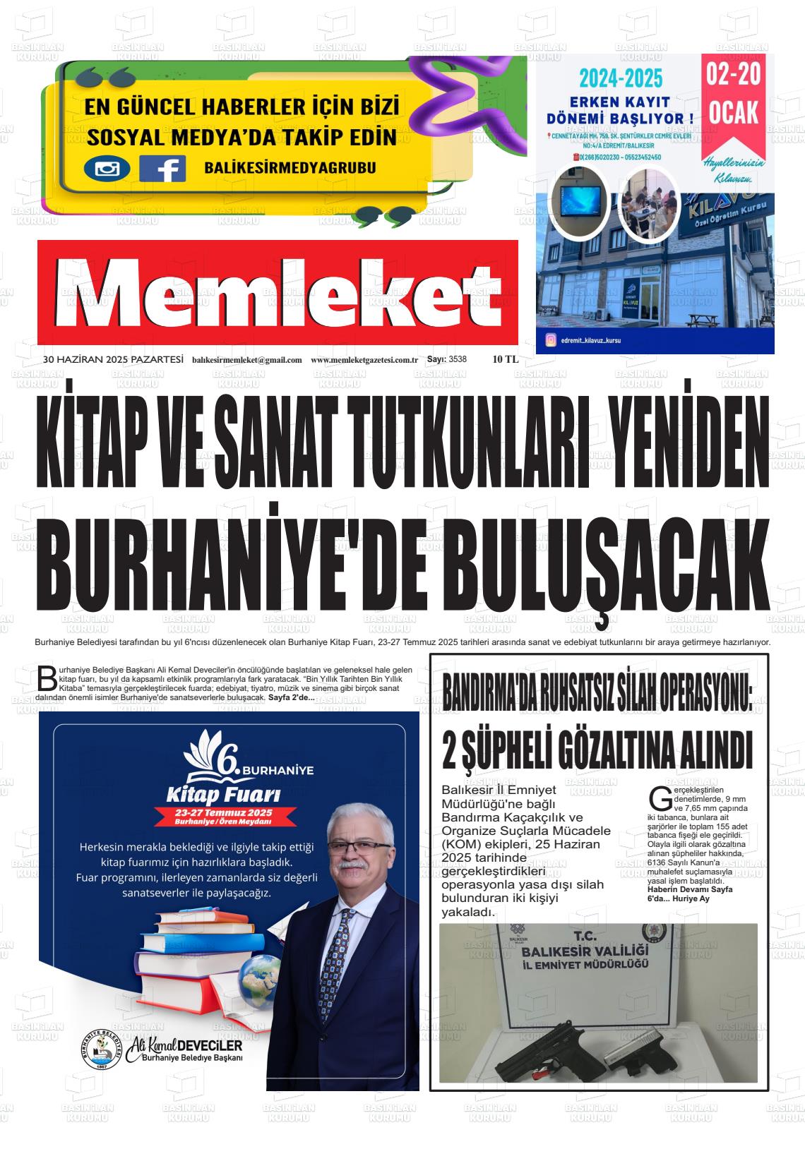MEMLEKET Gazetesi