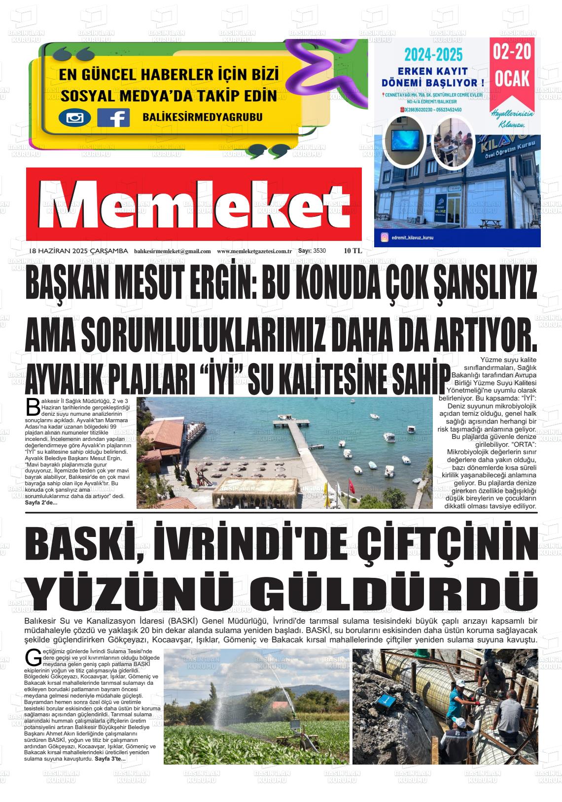 MEMLEKET Gazetesi