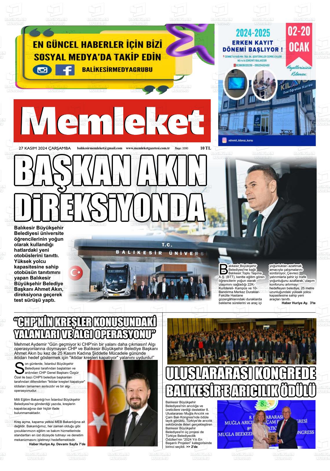 MEMLEKET Gazetesi