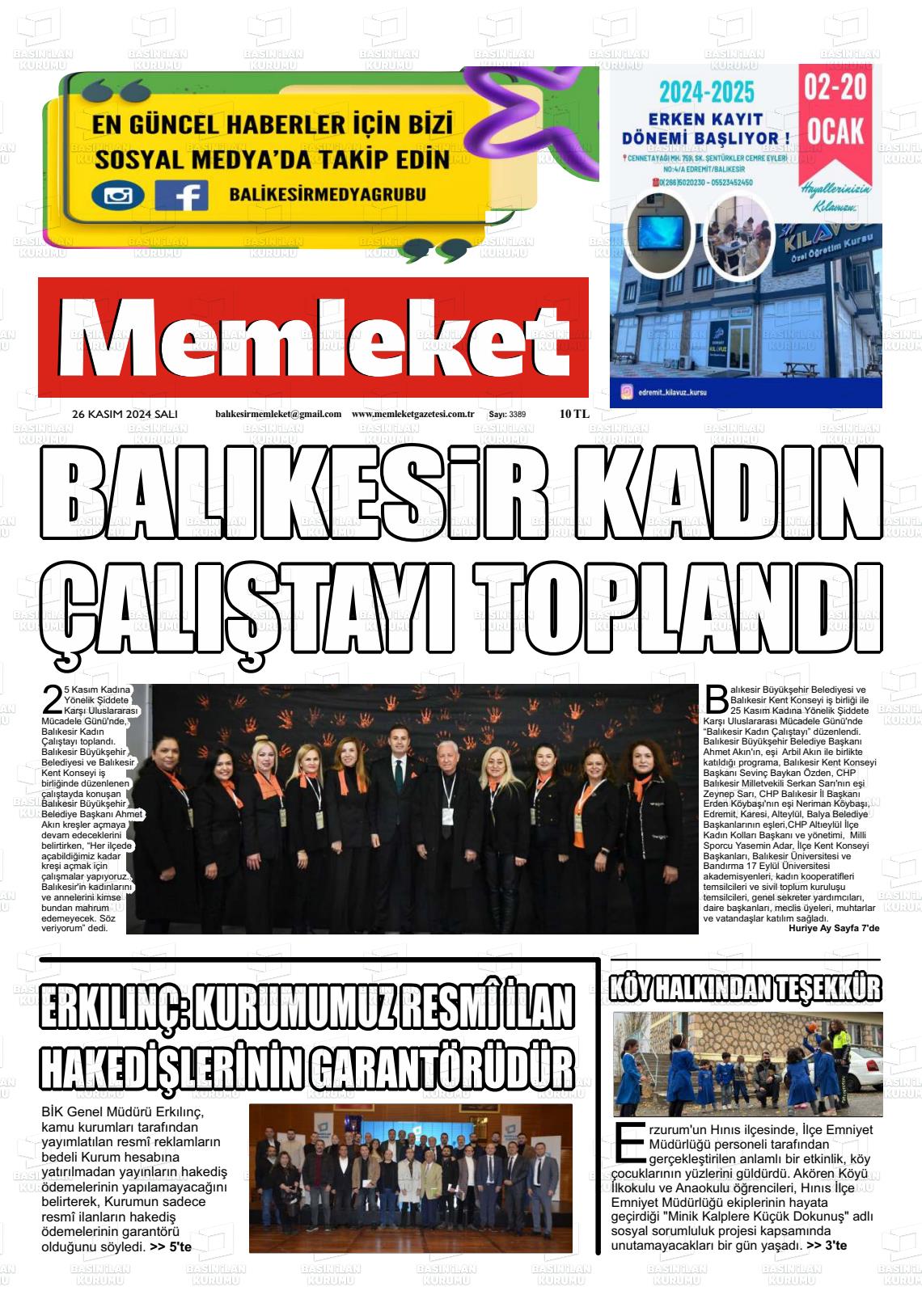 MEMLEKET Gazetesi