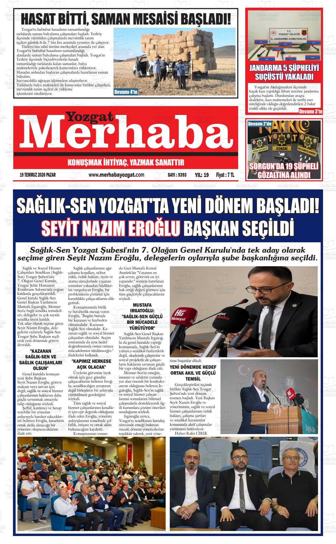 MERHABA YOZGAT Gazetesi