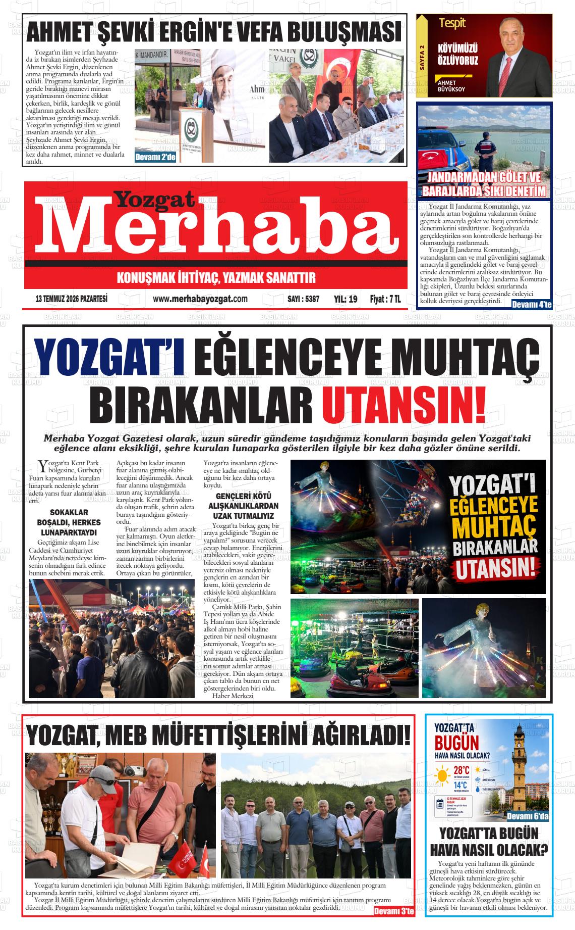 MERHABA YOZGAT Gazetesi