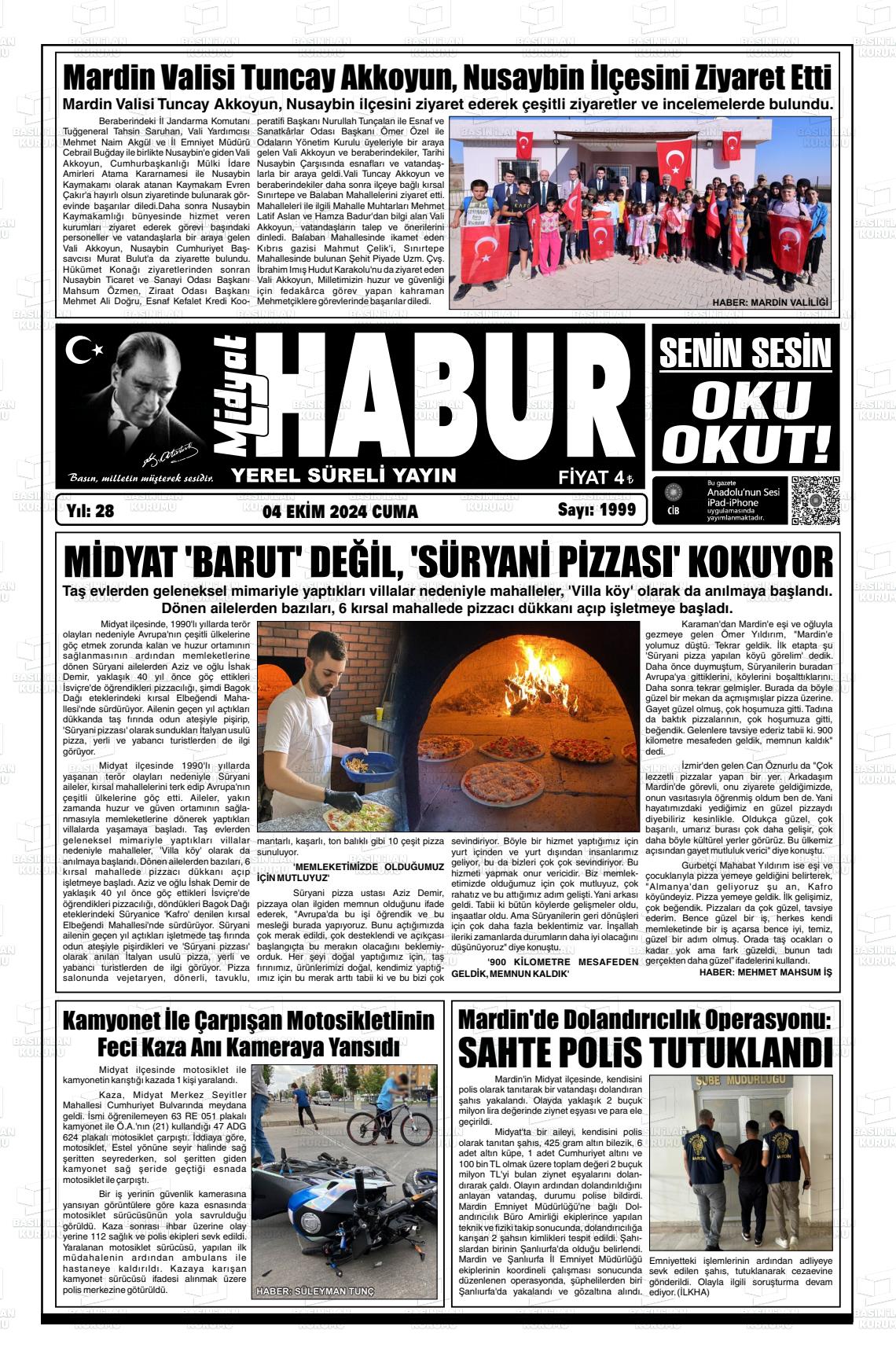 MİDYAT HABUR Gazetesi