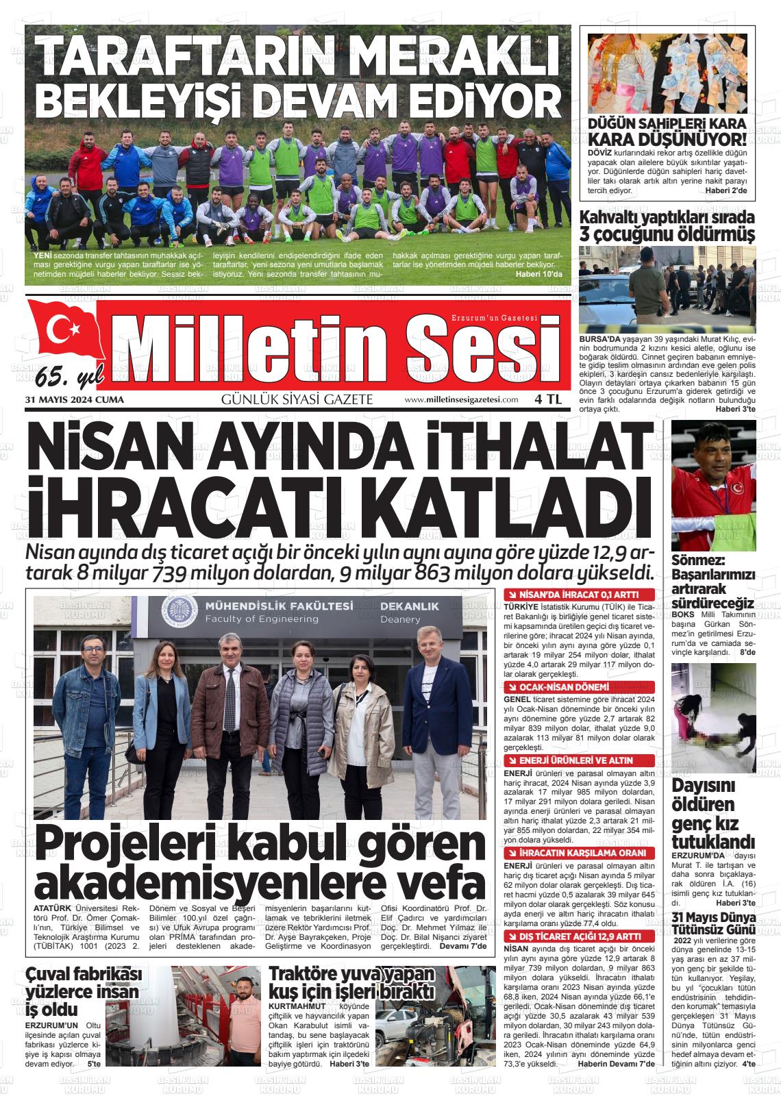 MİLLETİN SESİ Gazetesi