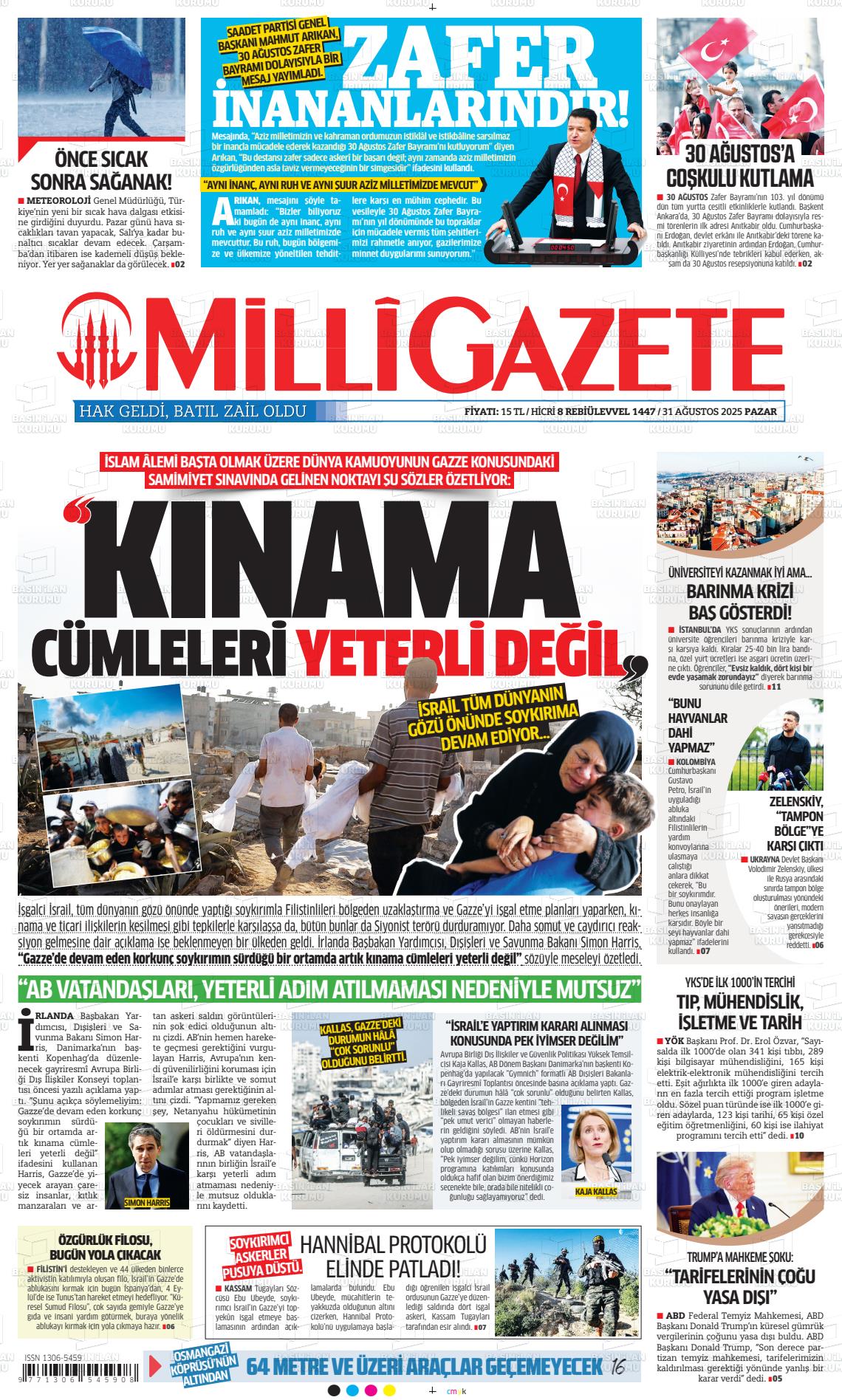 MİLLİ GAZETE Gazetesi