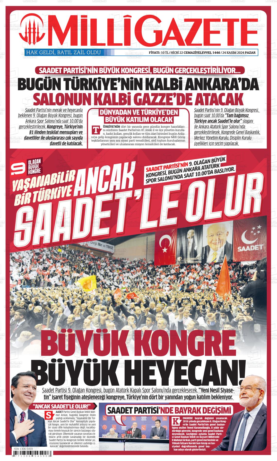 MİLLİ GAZETE Gazetesi