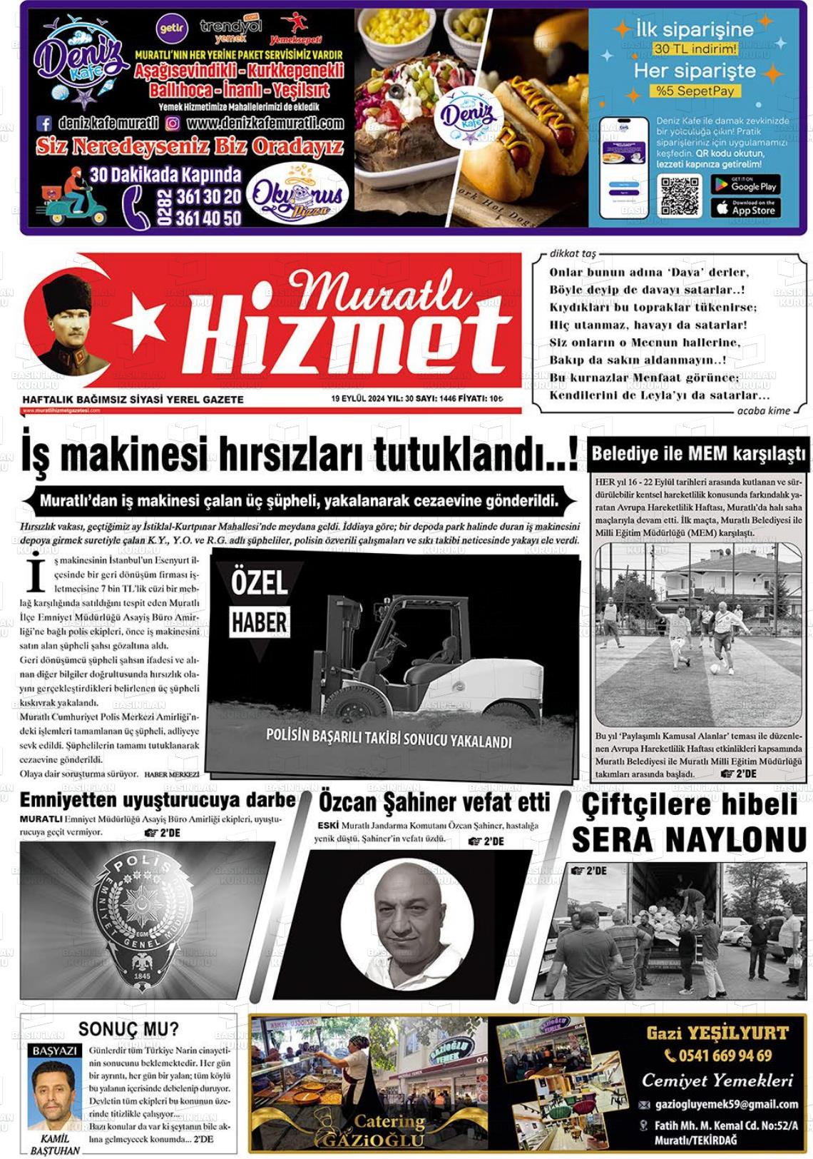 MURATLI HİZMET Gazetesi