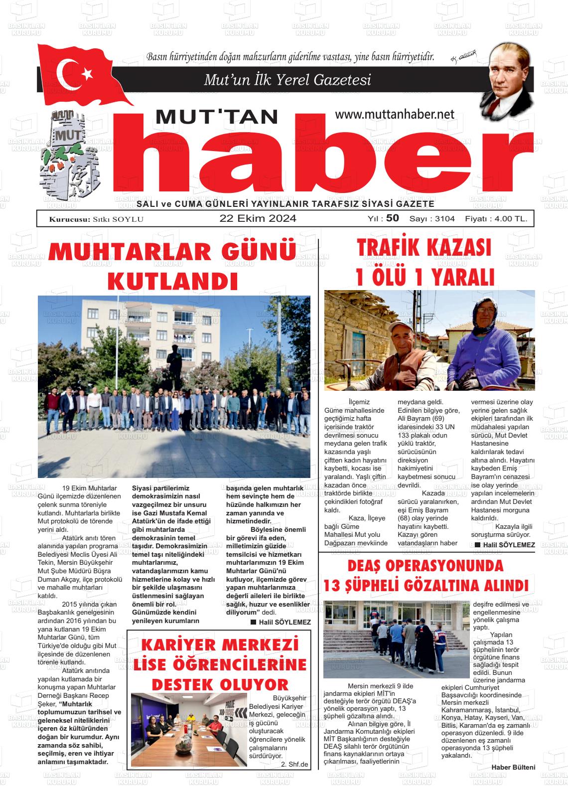 MUT'TAN HABER Gazetesi