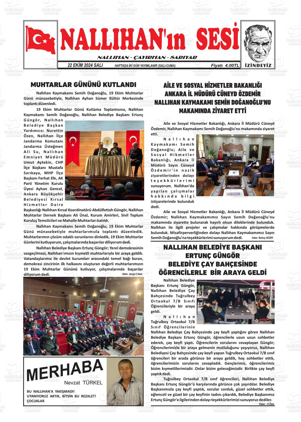 NALLIHAN'IN SESİ Gazetesi