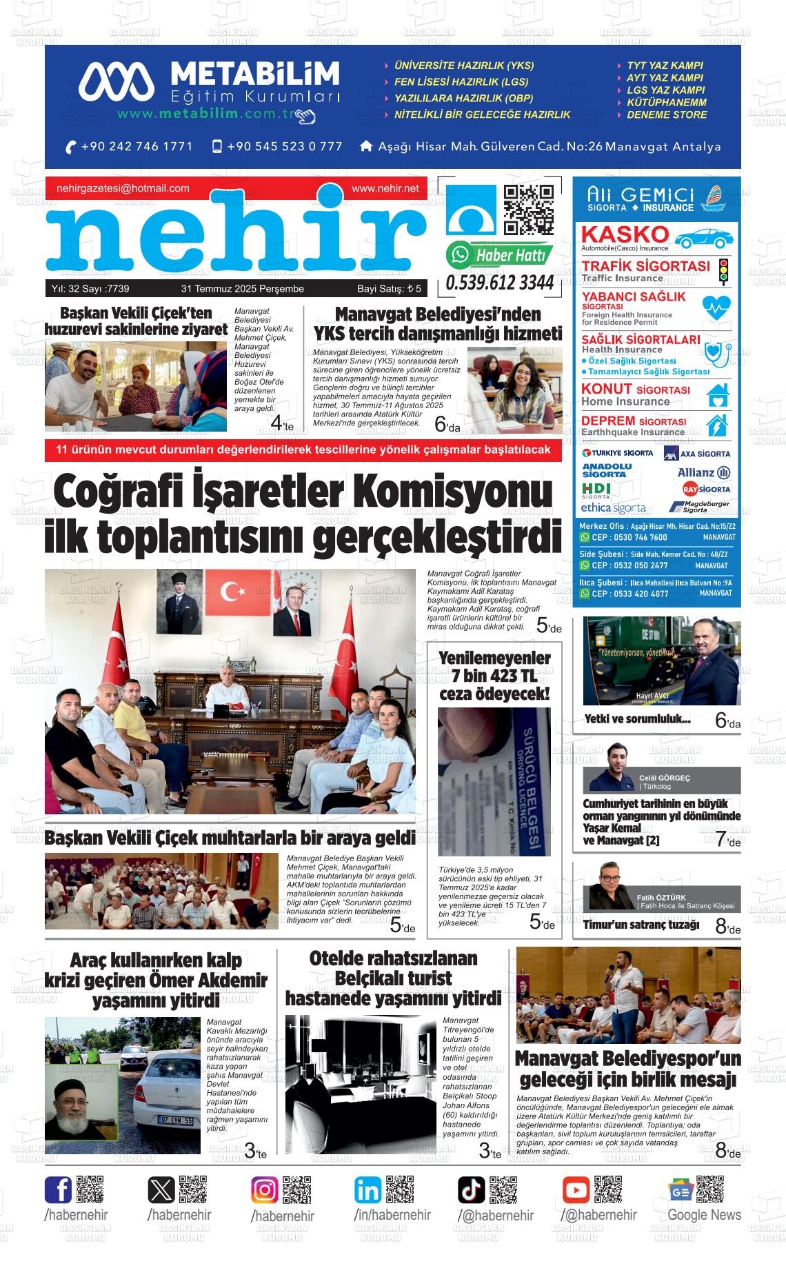 NEHİR Gazetesi