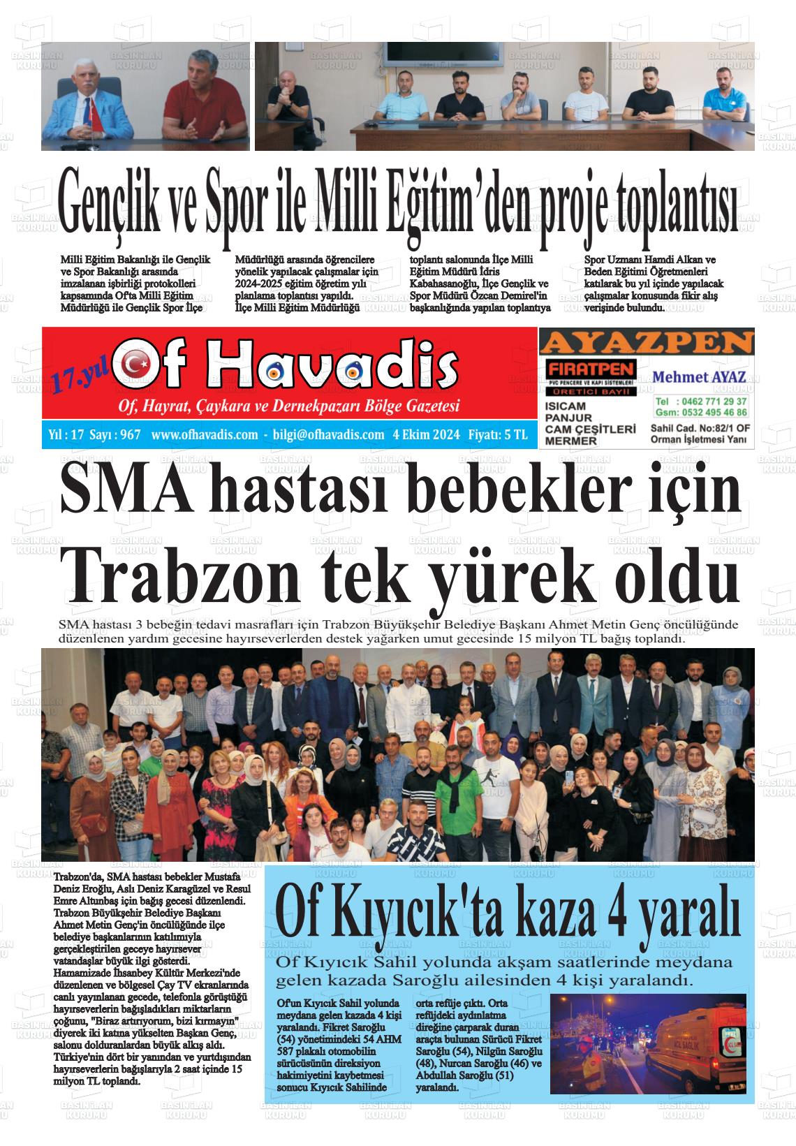 OF HAVADİS Gazetesi