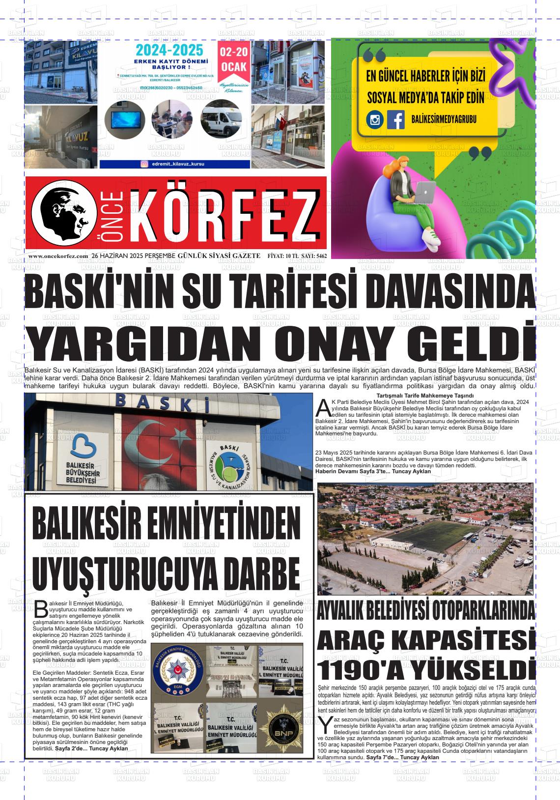 ÖNCE KÖRFEZ Gazetesi