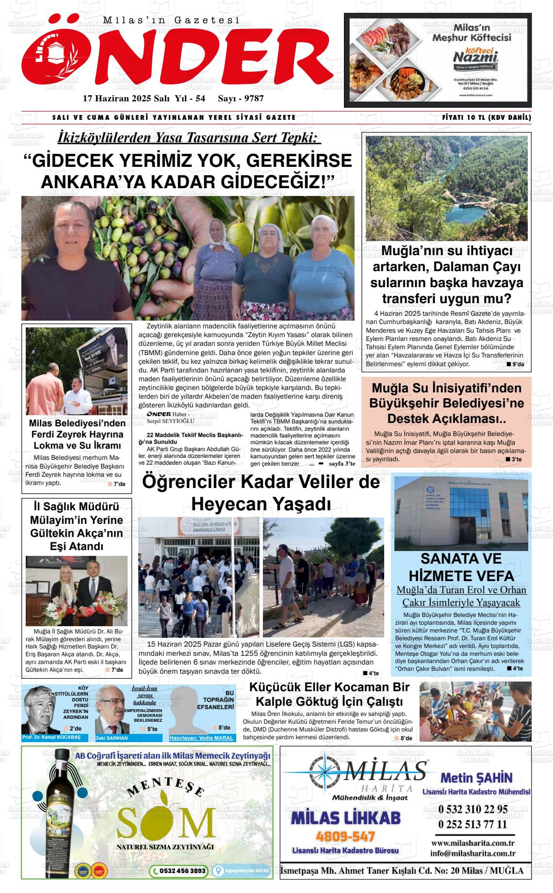 ÖNDER Gazetesi