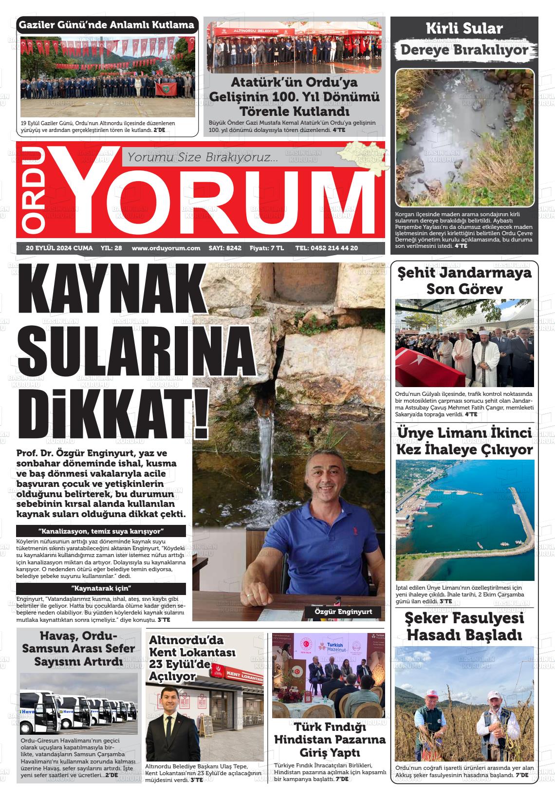 ORDU YORUM Gazetesi