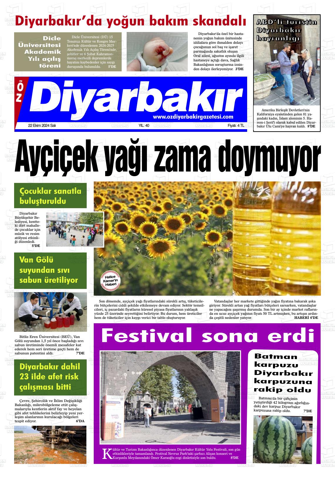 ÖZ DİYARBAKIR Gazetesi