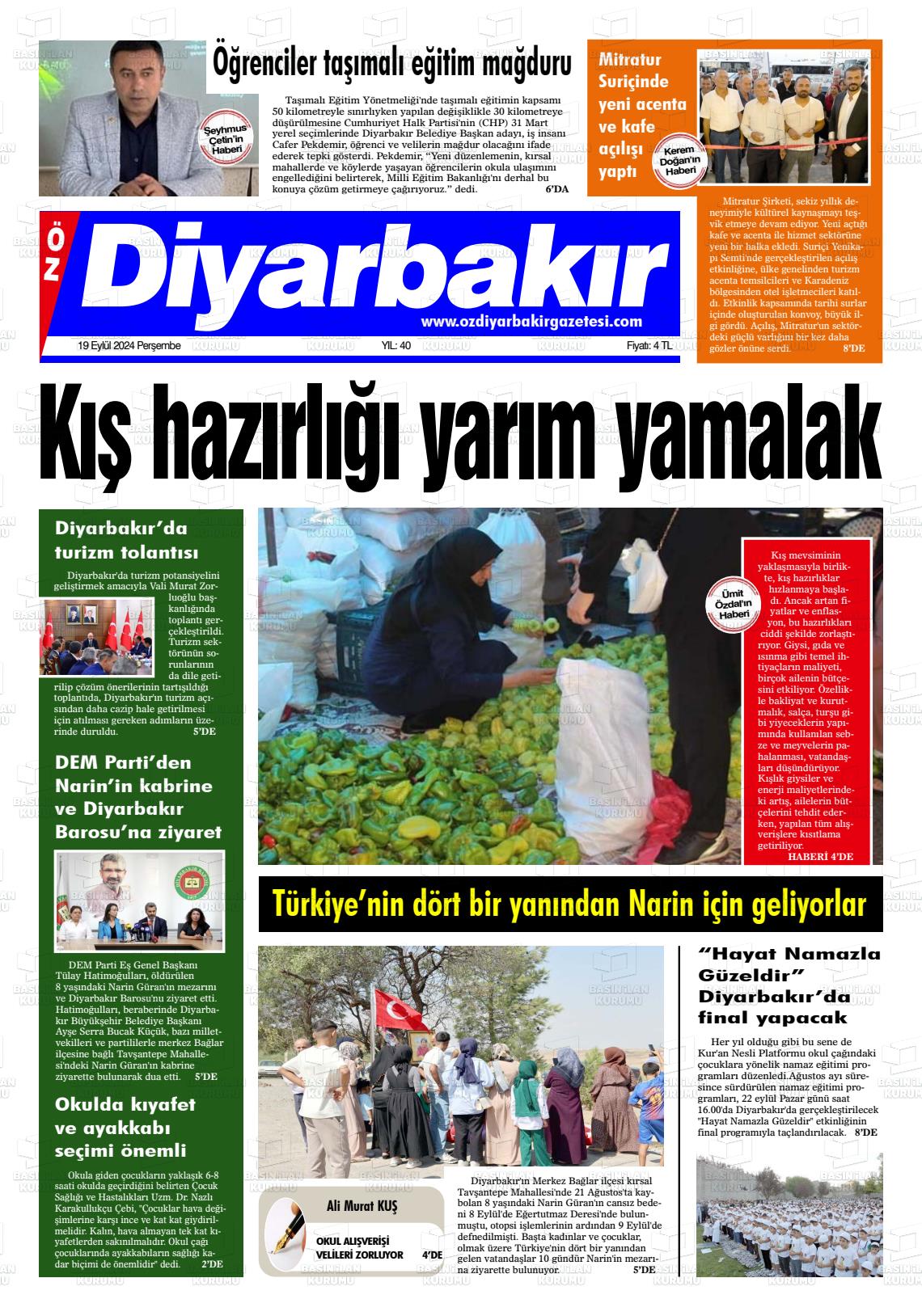 ÖZ DİYARBAKIR Gazetesi