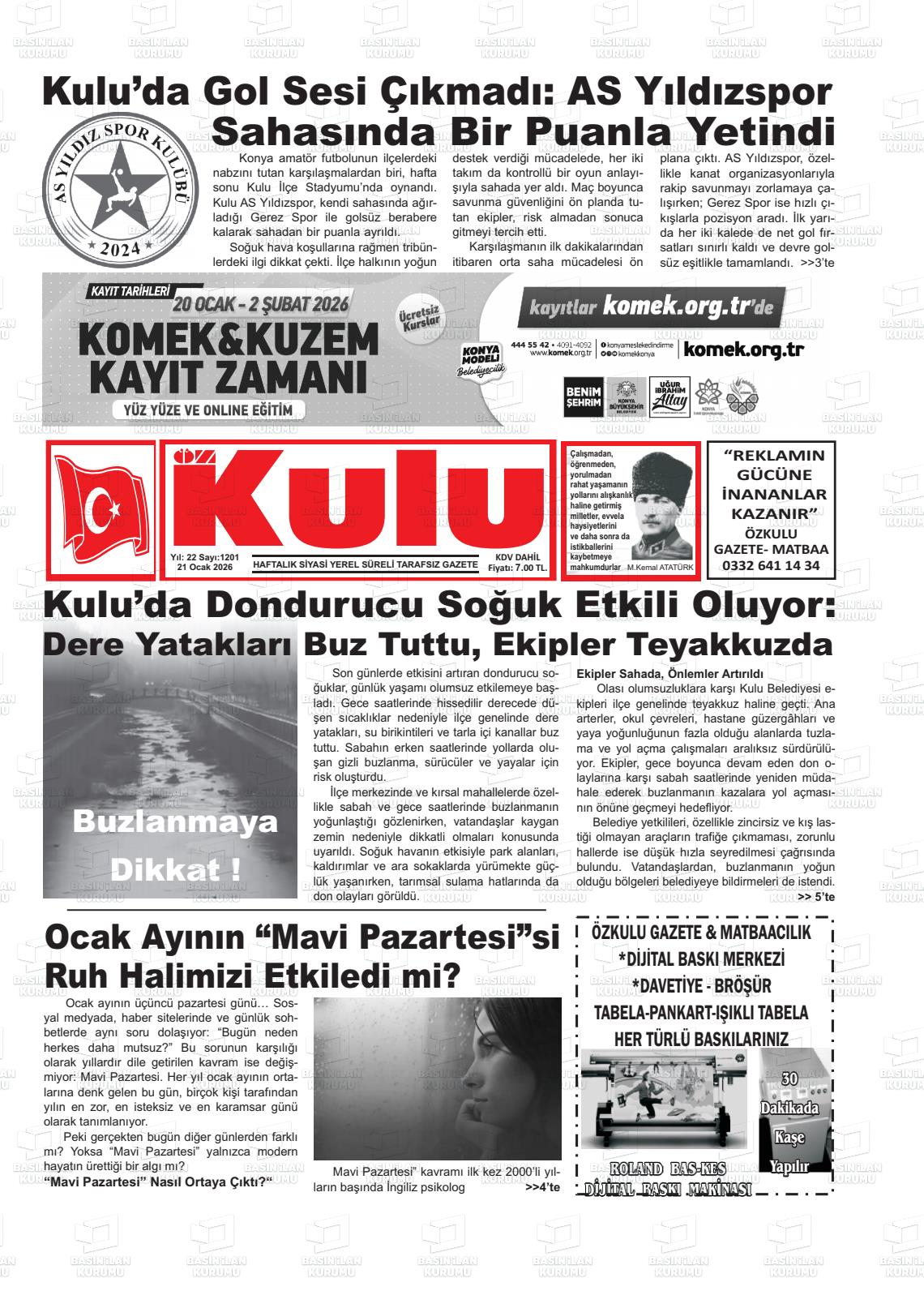 ÖZ KULU Gazetesi