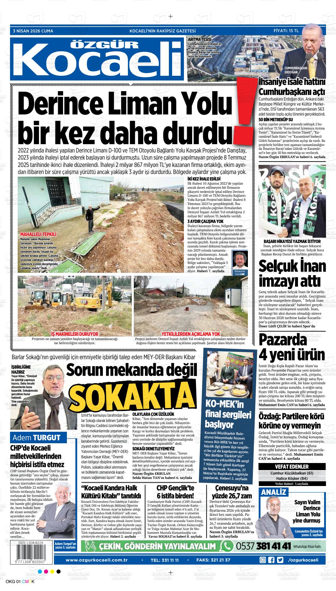 ÖZGÜR KOCAELİ Gazetesi